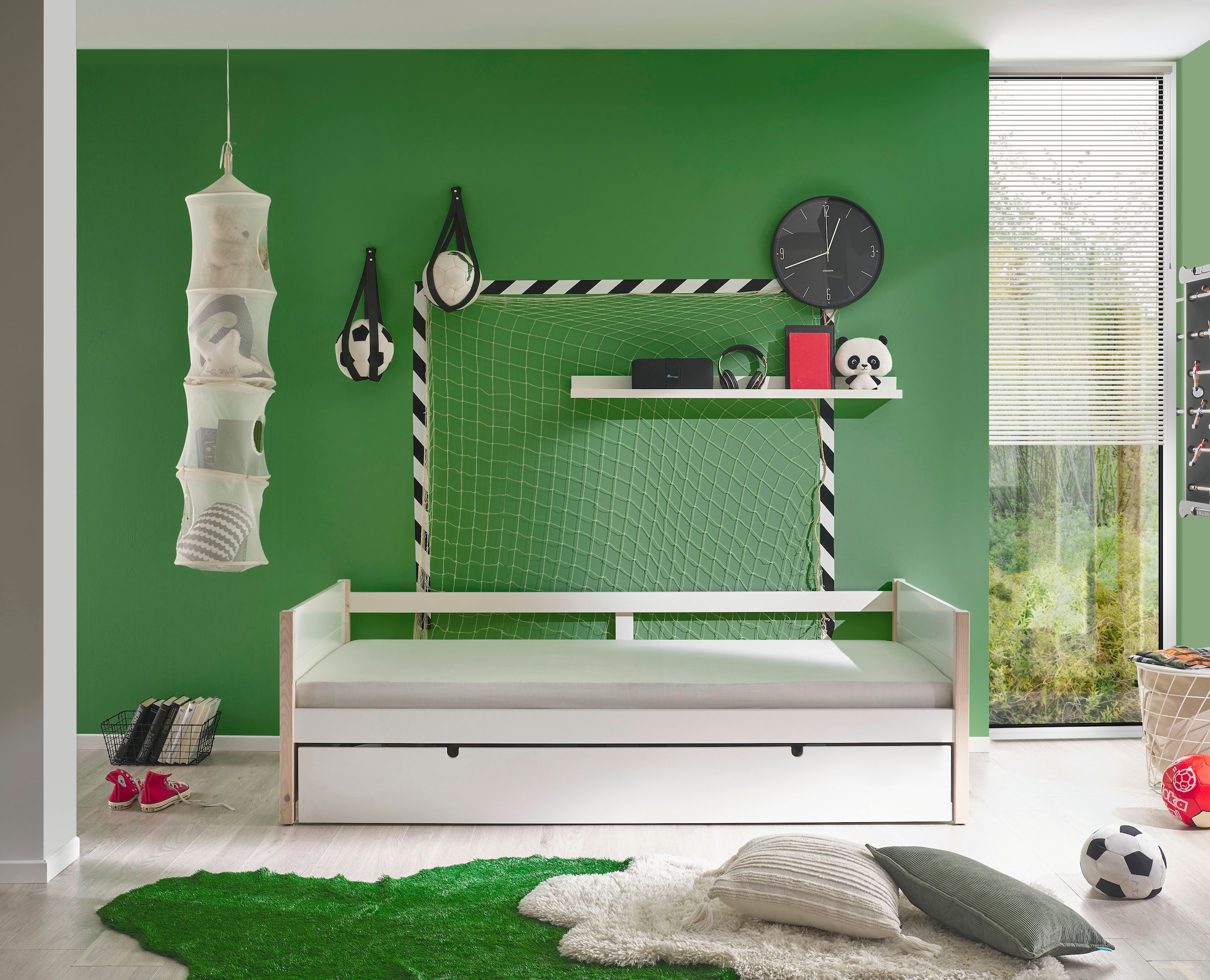 Begabino Bettgestell »Tilde Bett, Kinderbett mit 2. Bett«, als Schubkasten verstaubar und höhenverstellbar
