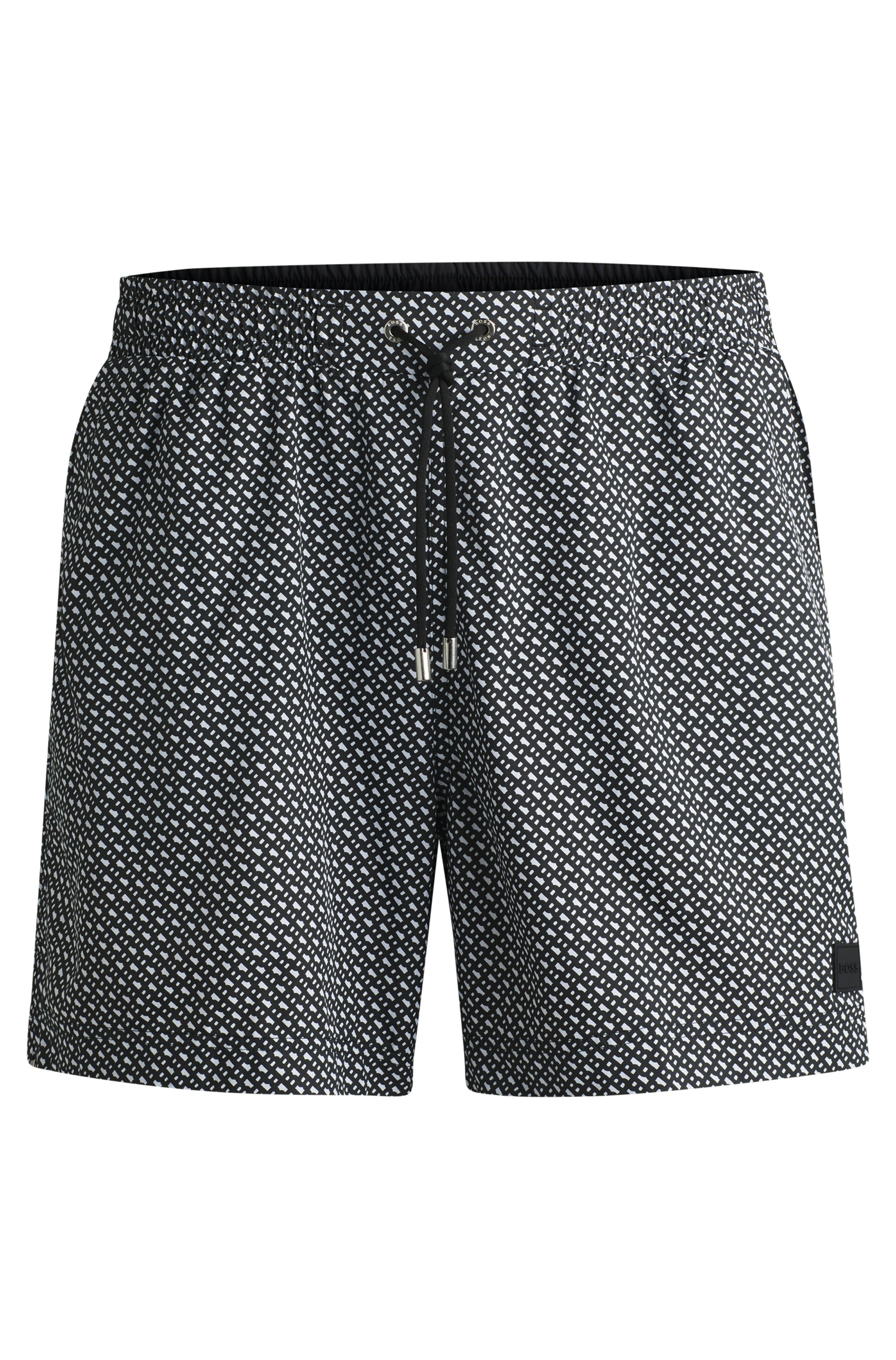 BOSS Badeshorts "Ciro", mit Monogramm-Muster