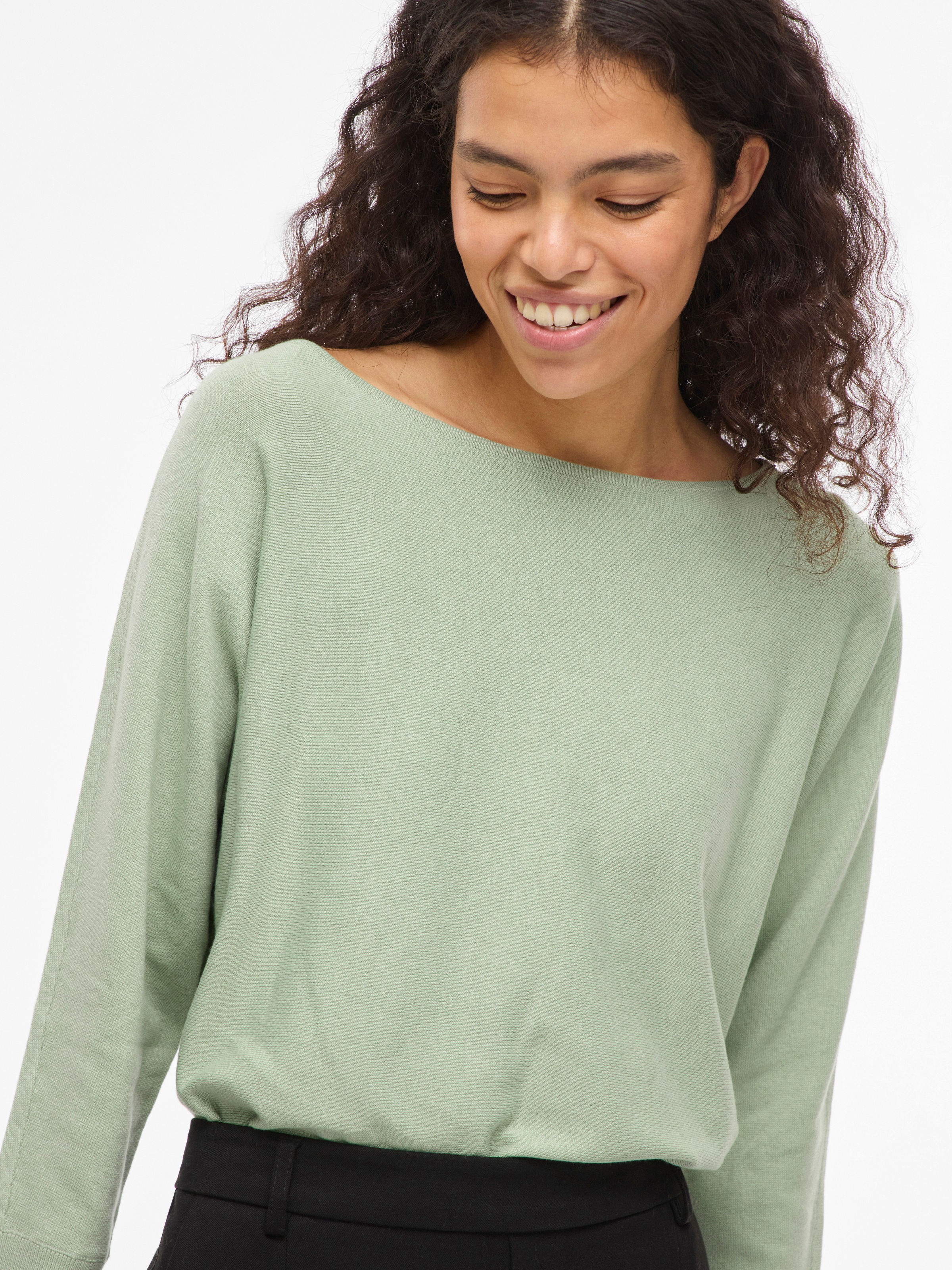 Vila 3/4 Arm-Pullover "VIMALU BOATNECK 3/4 SLEEVE KNIT TOP-NOOS" günstig online kaufen