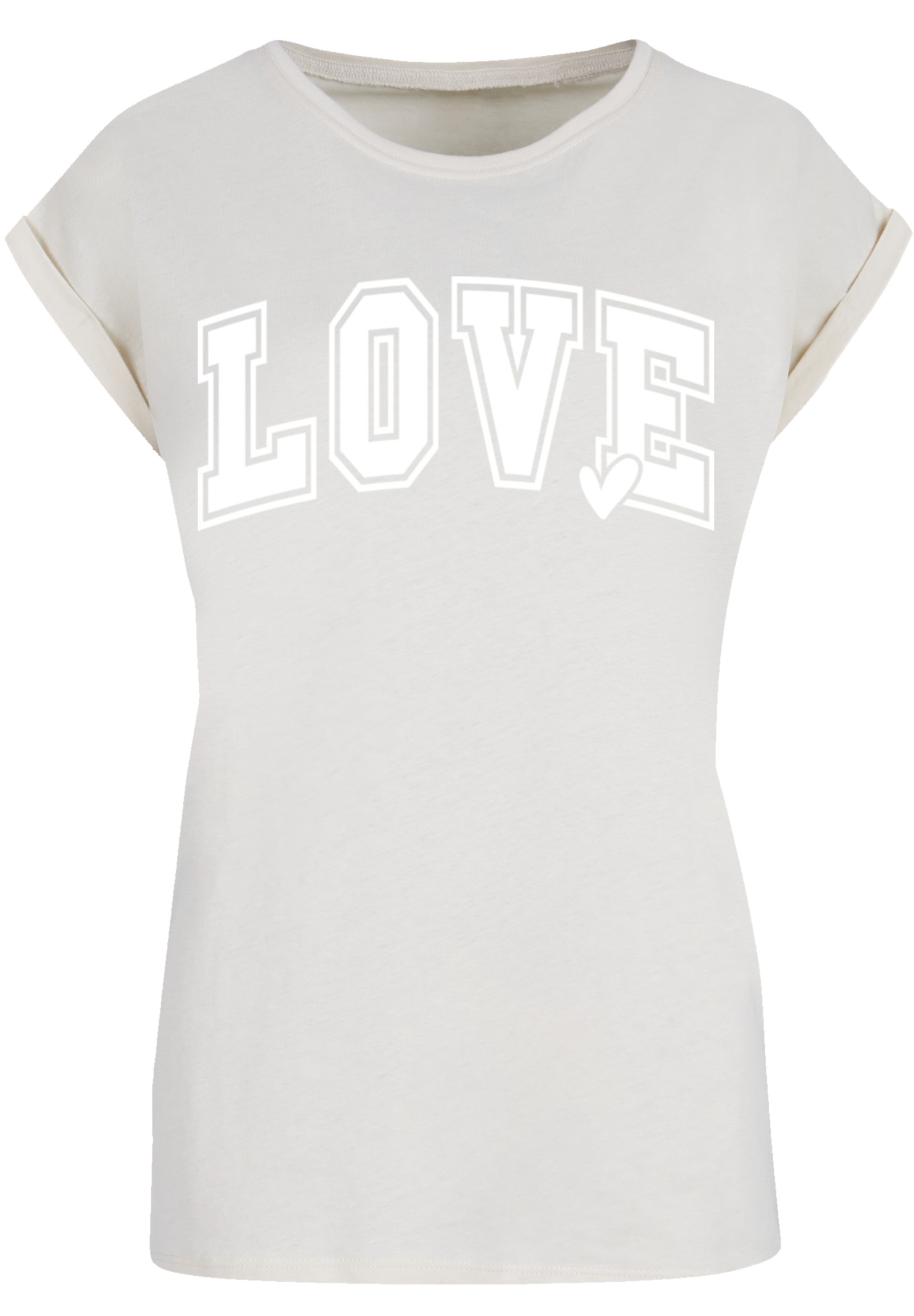 F4NT4STIC T-Shirt »Love University Valentinstag Herz«, Premium Qualität