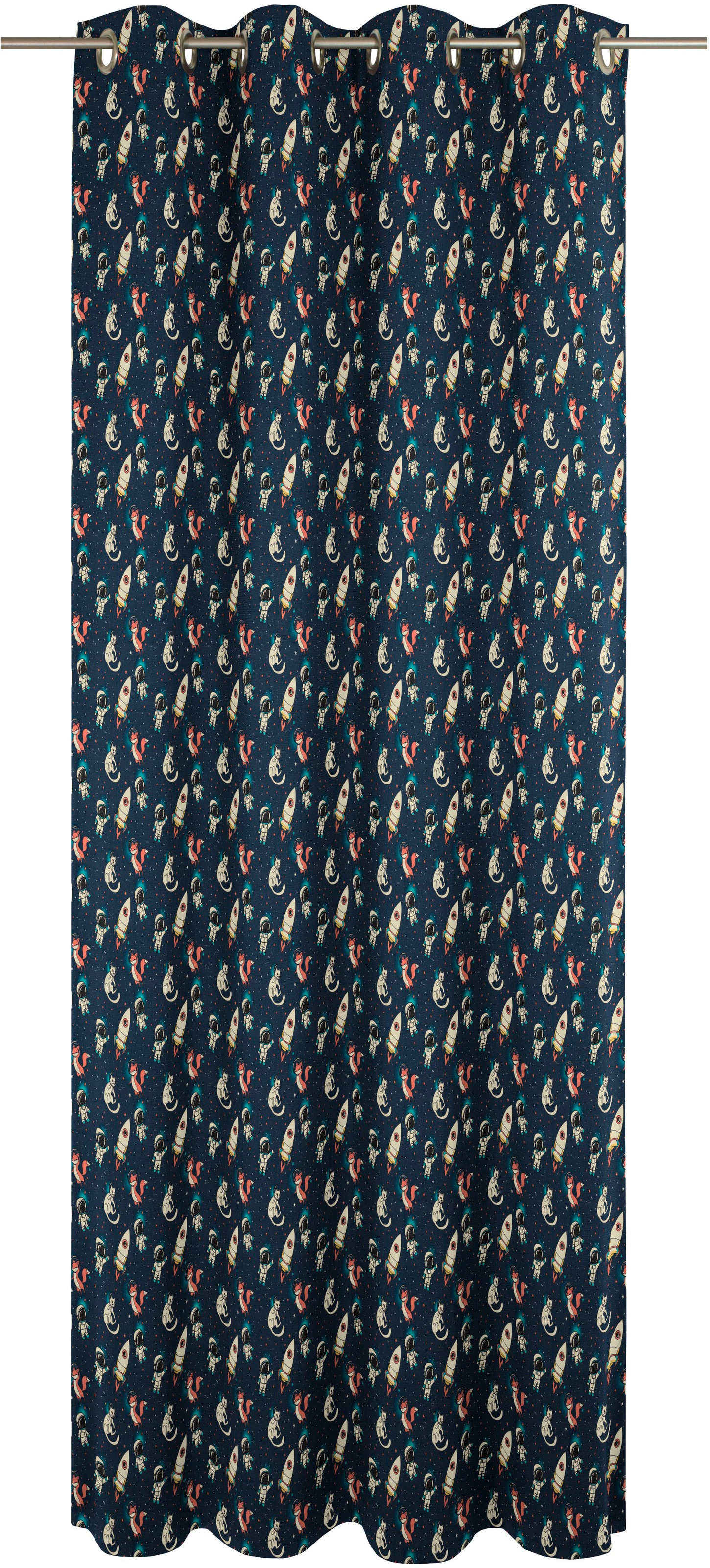 Adam Vorhang "Space" Ösen 1 Stk. tlg. aus 100% Bio-Baumwolle günstig online kaufen