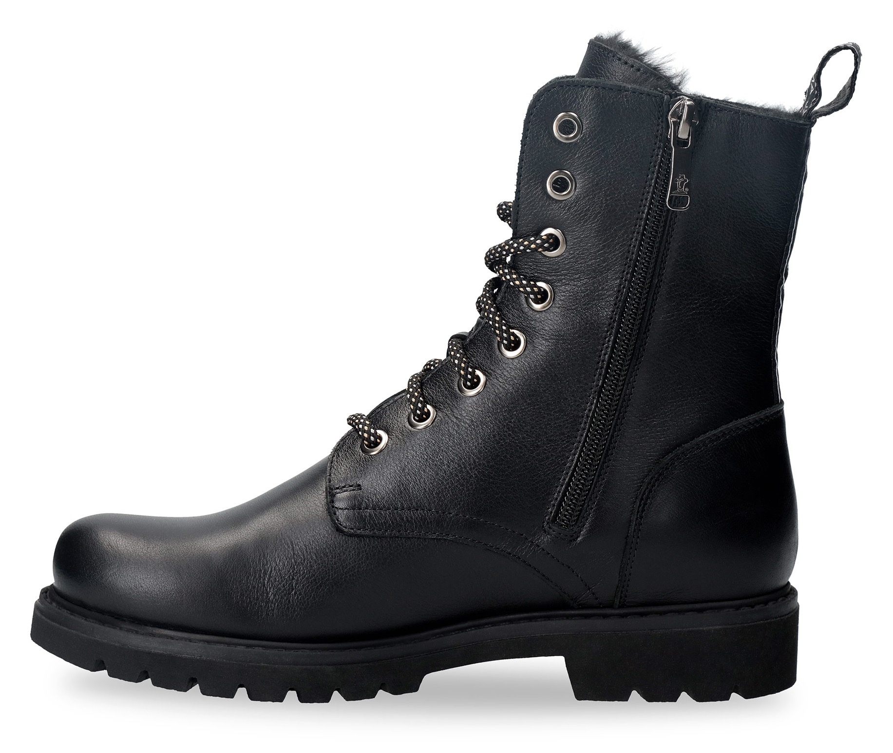 Panama Jack Schnürboots »Frisia«, Schnürboots, Stiefelette, Blockabsatz, mit Warmfutter