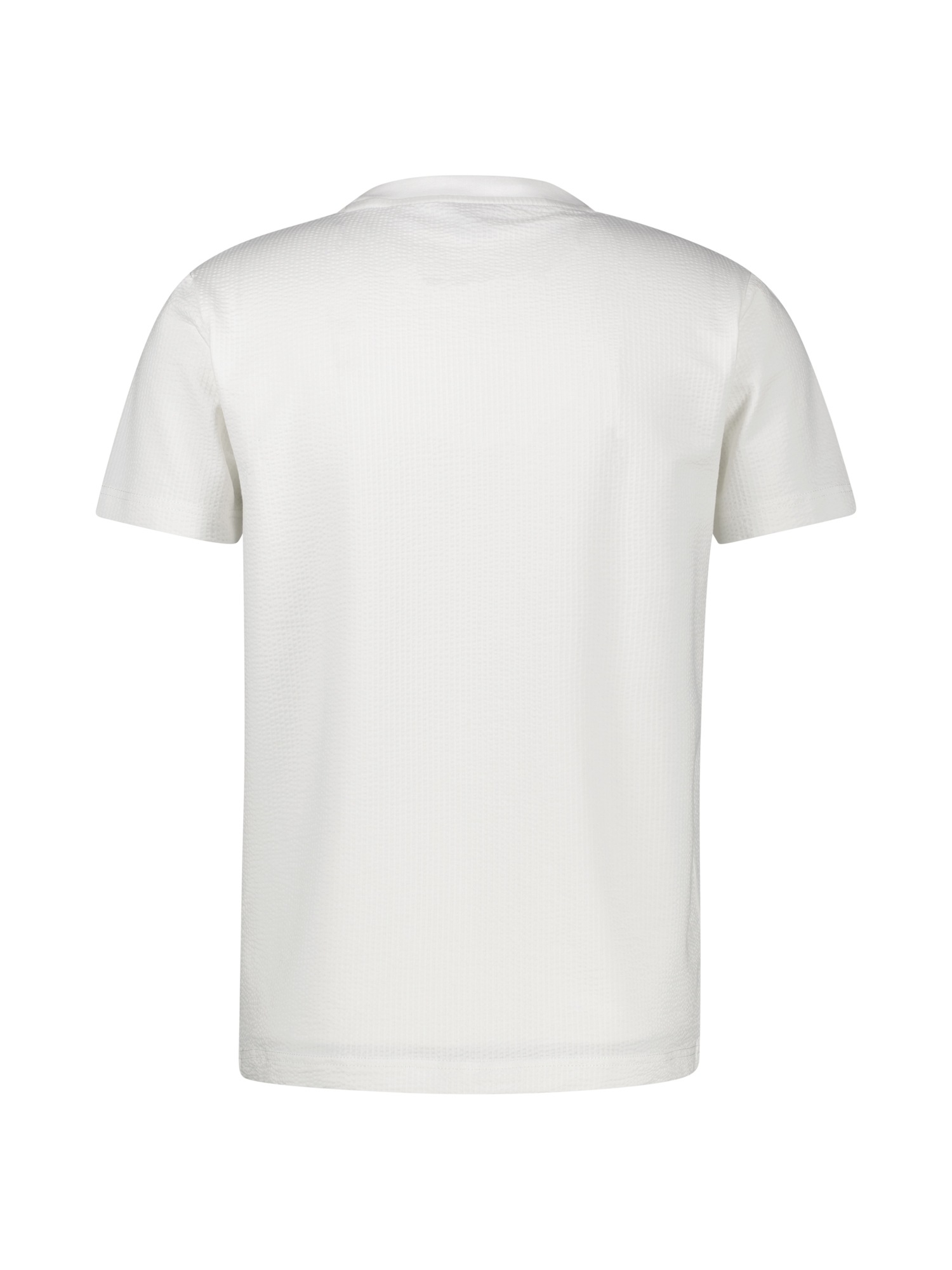 LERROS T-Shirt »T-Shirt in softer Seersucker-Qualität mit bequemem O-Neck«