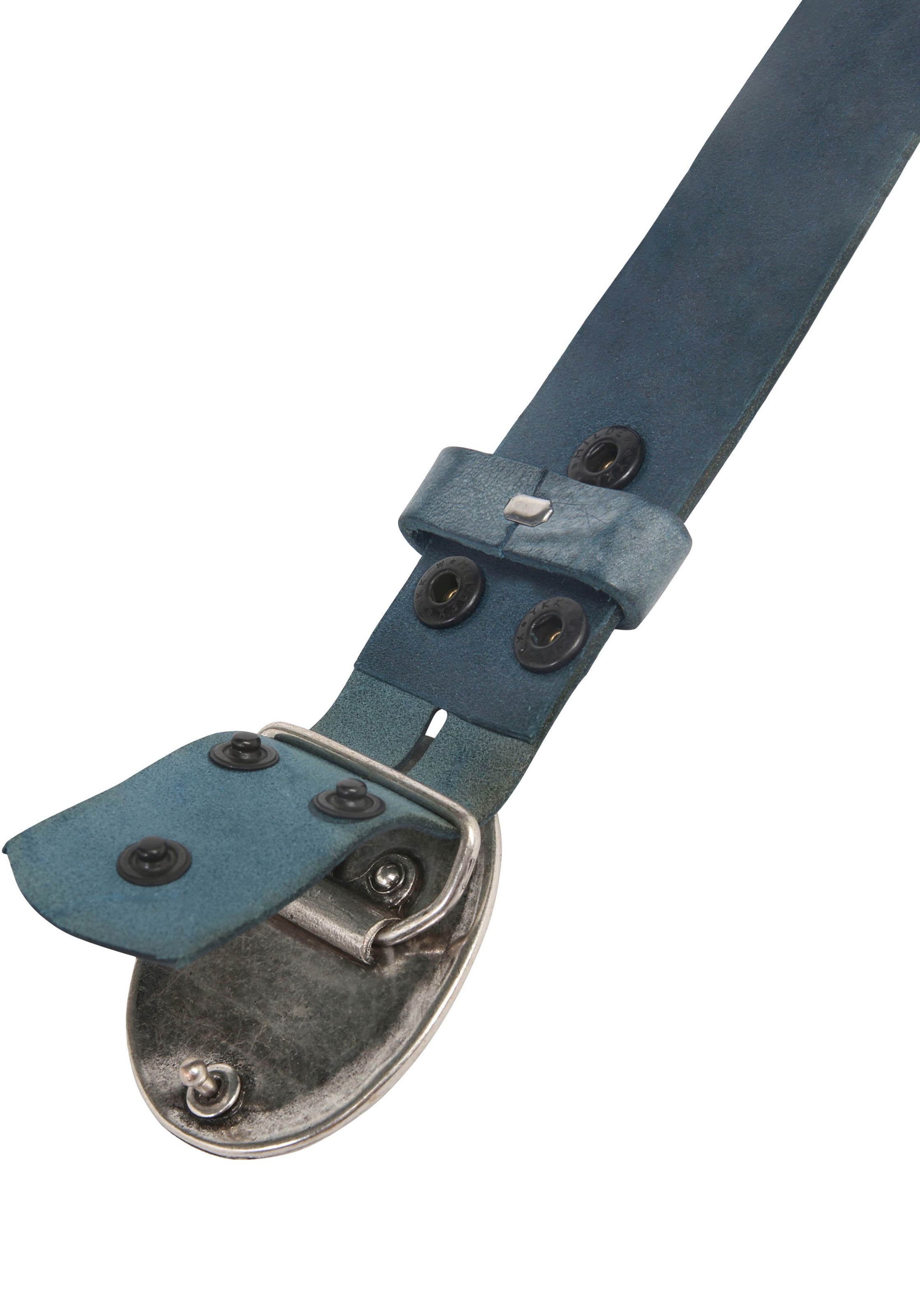 Thumbnail - Rettungsring Gürtel Ledergürtel mit austauschbarer Schließe "Blume Schnörkel"