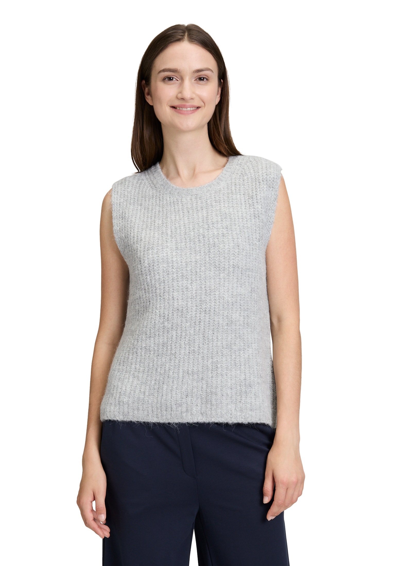 Betty&Co Stricktop "Damen Strickpullover ohne Arm" günstig online kaufen