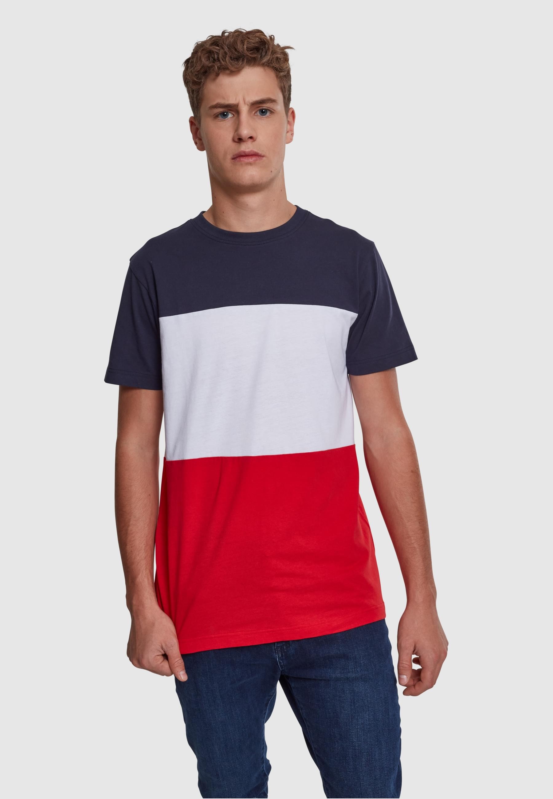 URBAN CLASSICS T-Shirt »Urban Classics Herren Color Block Tee«, (1 tlg.)