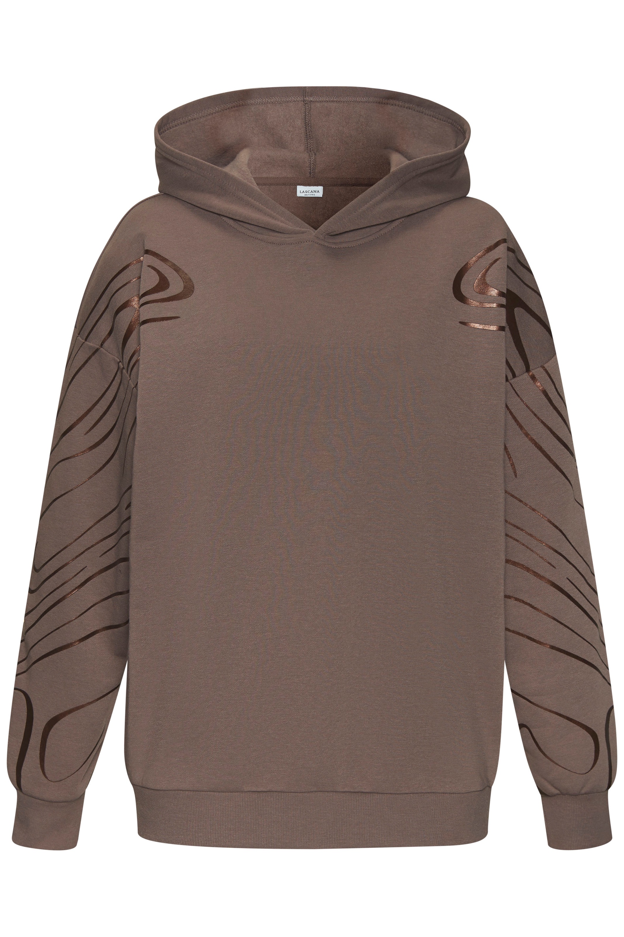 LASCANA ACTIVE Hoodie, mit glänzendem Foliendruck günstig online kaufen