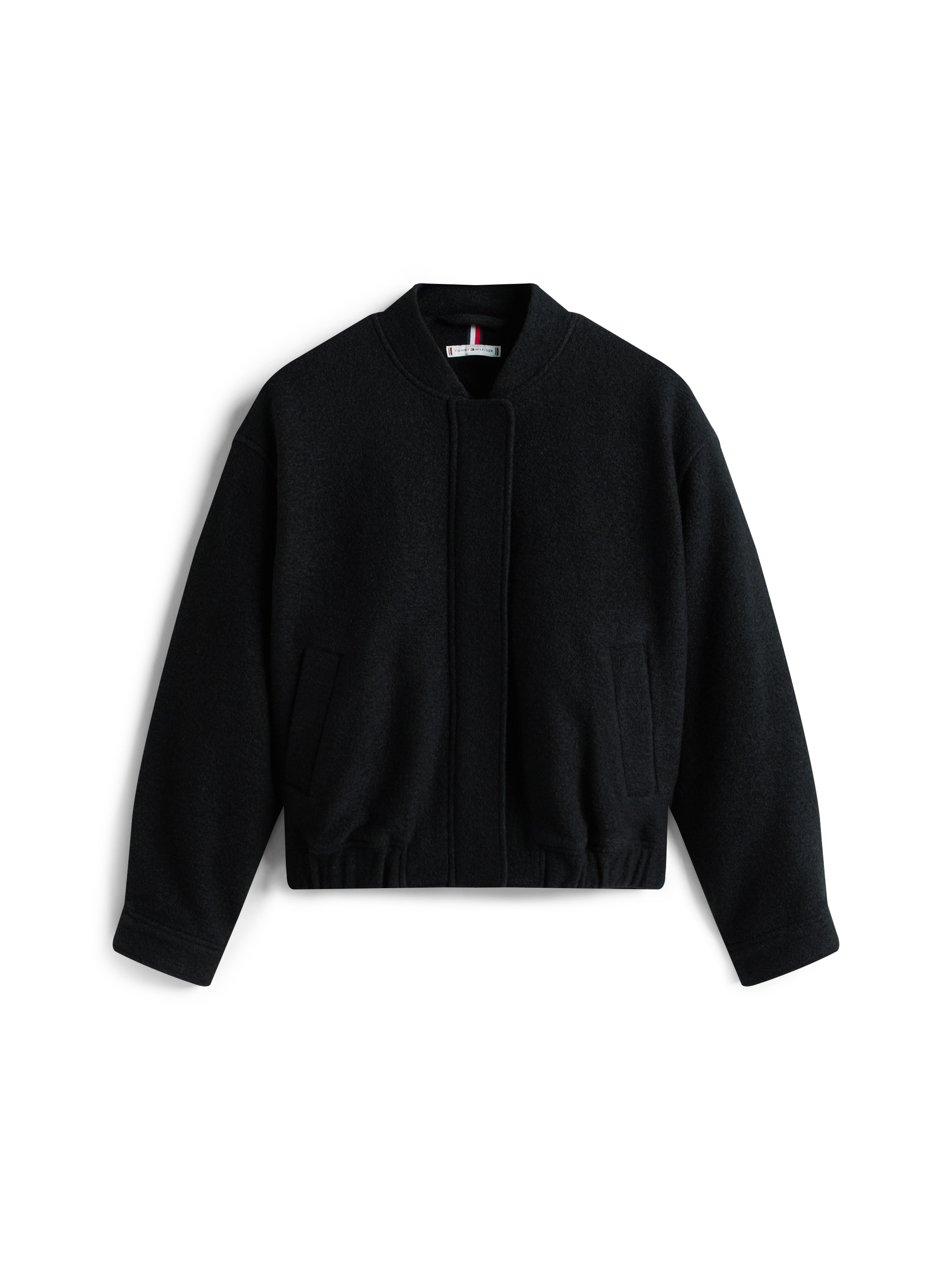 Tommy Hilfiger Bomberjacke »WOOL TEXTURE REG BOMBER«, mit Wolle