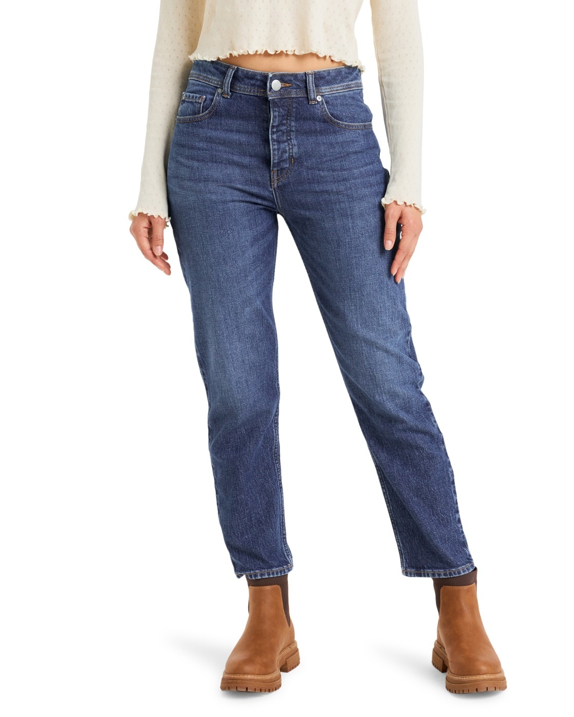 Roxy Relax-fit-Jeans "Patti Straight Mid" günstig online kaufen