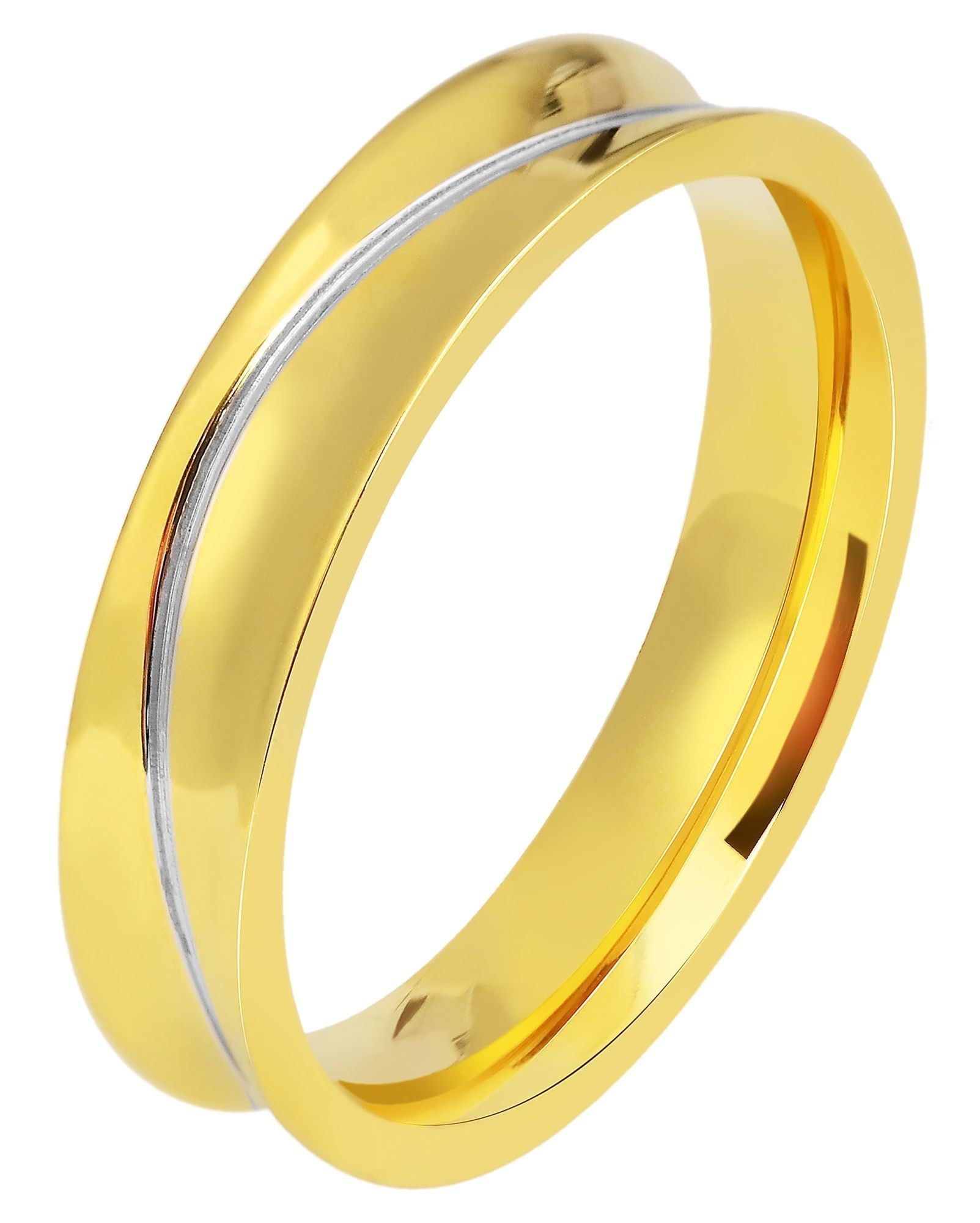 Fingerring ADELIA´S "Herren Ring aus Edelstahl" Gr. 62, gold, Fingerringe, Herren, 62, Edelstahl, Fingerring 10