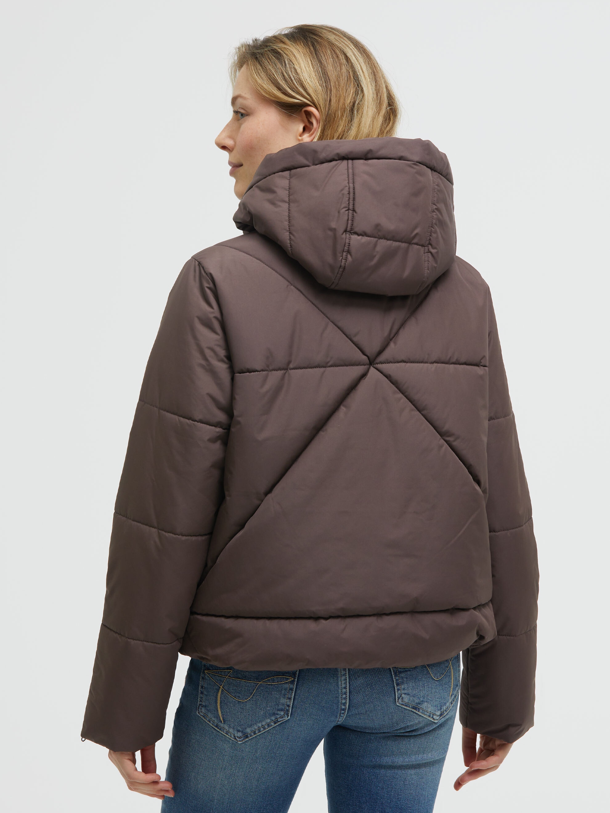 SOCCX Winterjacke mit Kapuze mit Reißverschluss an den Einschubtaschen