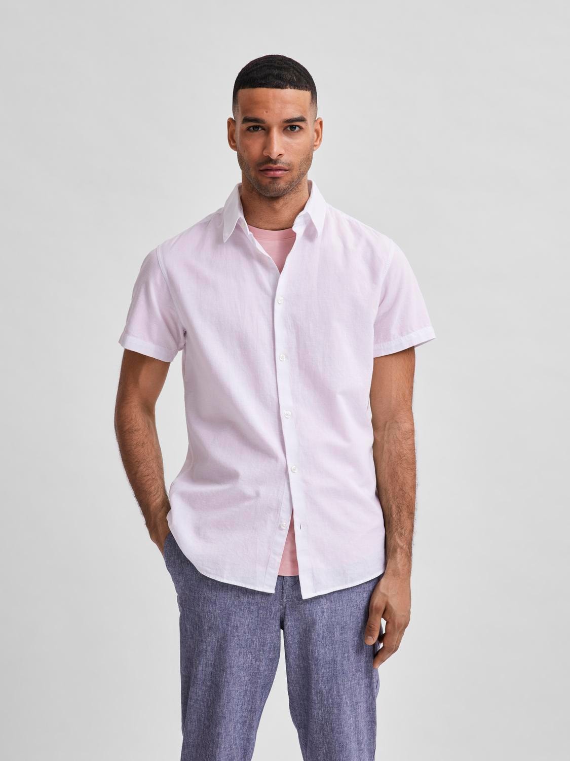 SELECTED Kurzarmhemd "SLHREGSUN SS SHIRT CLASSIC D"