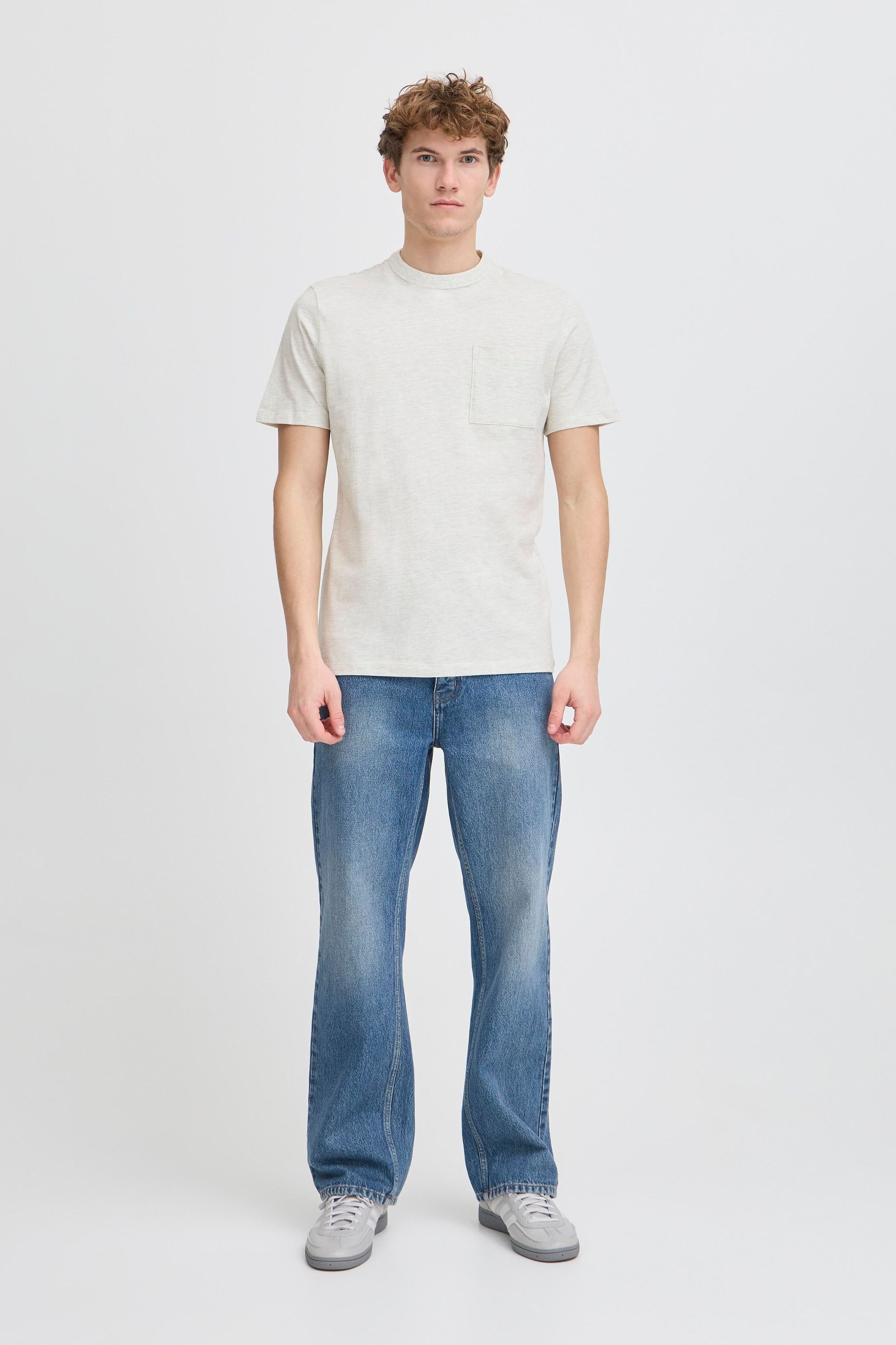Casual Friday T-Shirt »T-Shirt CFJASPER mélange tee with chest pocket«