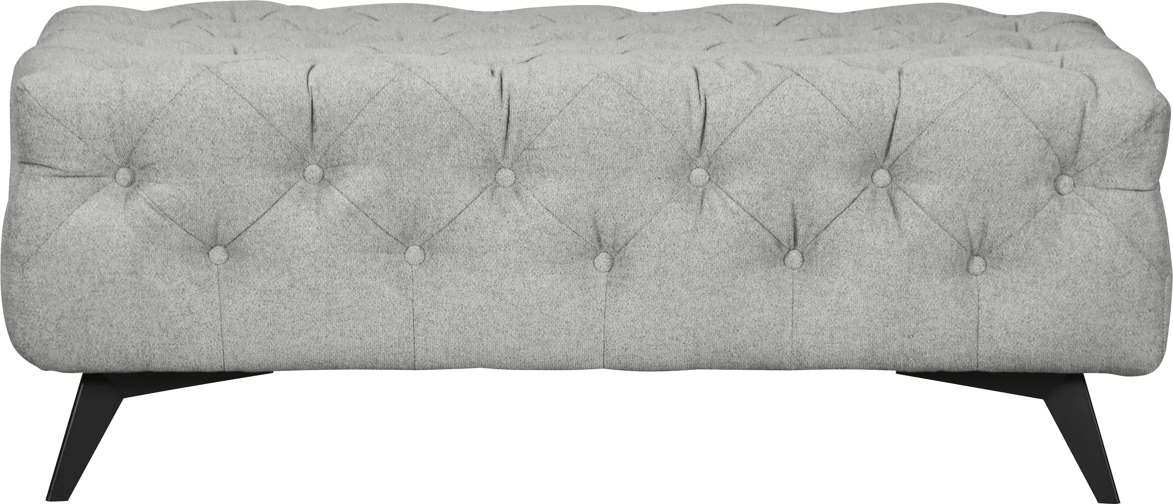 Home affaire Polsterhocker "Amaury" Chesterfield-Optik, Breite 120cm, Fußfa günstig online kaufen