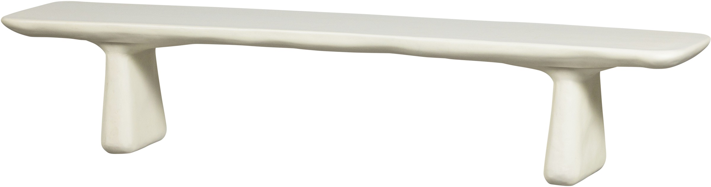 WOOOD Sitzbank "Loggia Fiber Reinforced Polymer organische Form H 45 x B 227 x T 40 cm" Tragkraft 350 kg, extrembelastbares material, für innen und außen