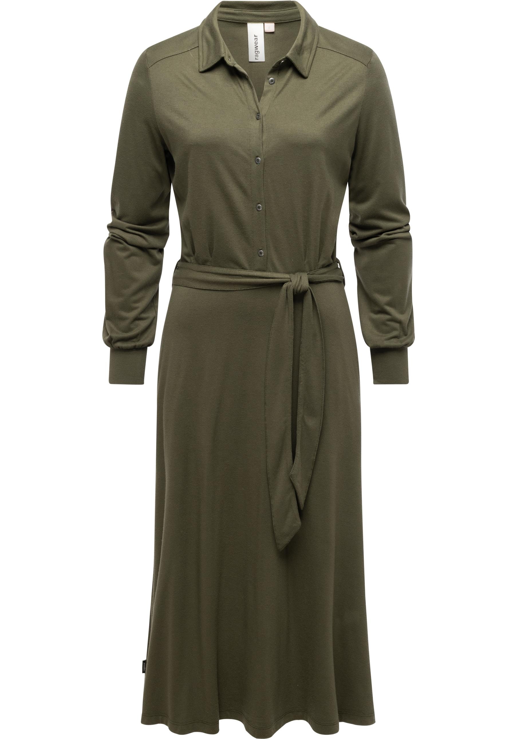 Ragwear Blusenkleid "Plantee", Modisches Damenkleid mit Taillengürtel günstig online kaufen