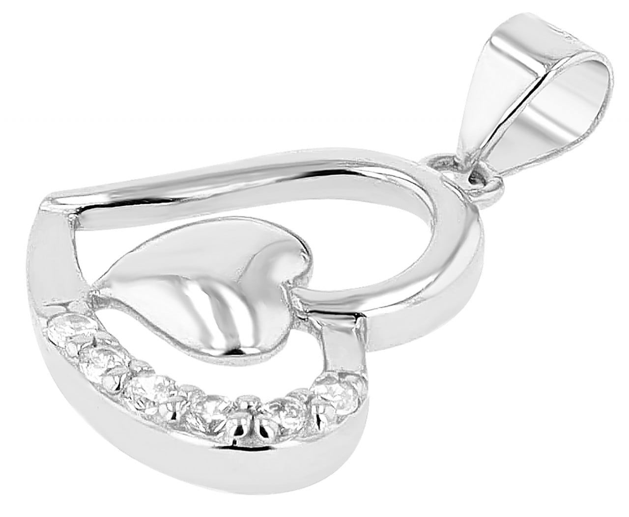 Adelia´s Kettenanhänger »modischer Herz Anhänger aus 925 Sterling Silber«