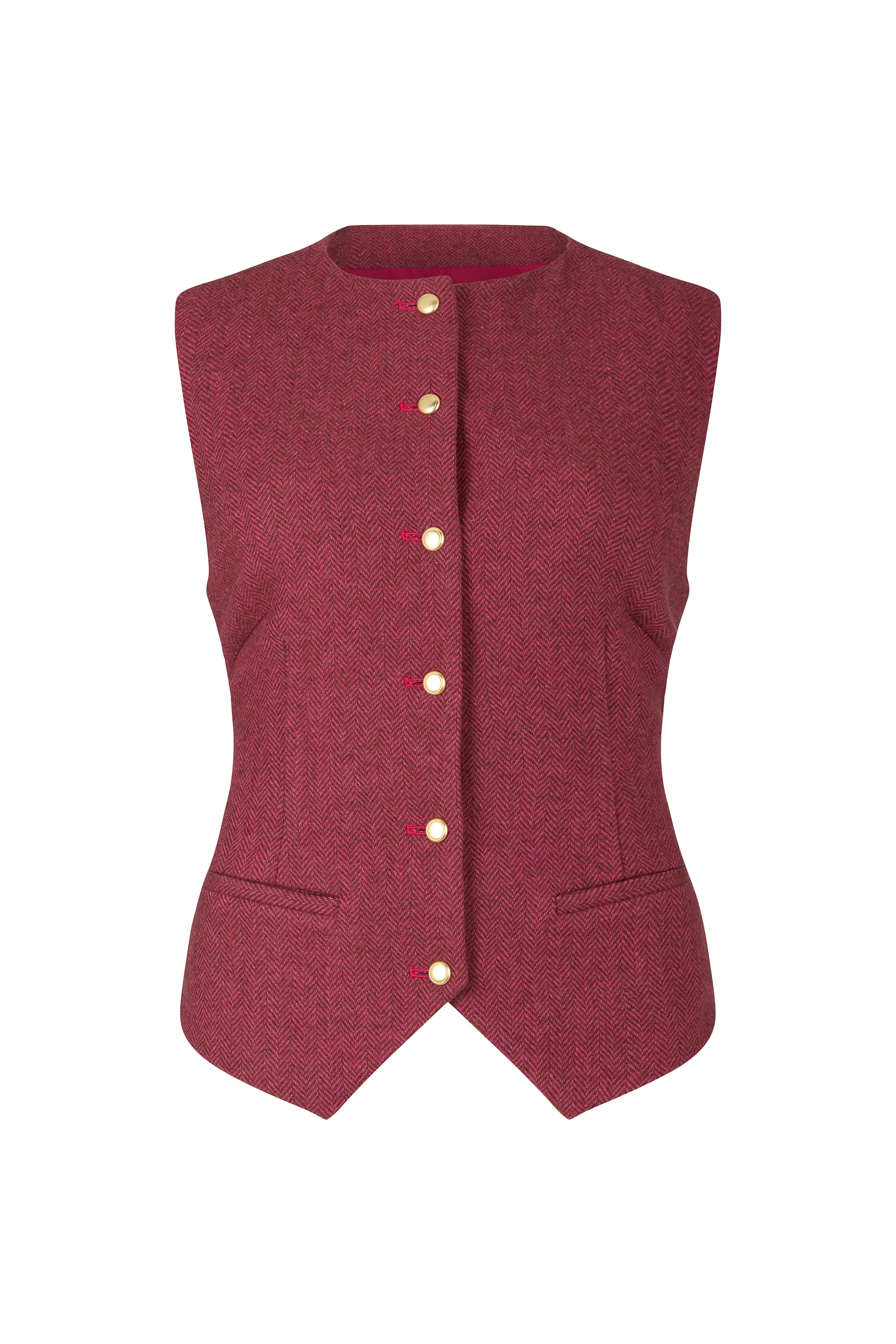 Lily and Lionel Anzugweste "Pandora Tailored Herringbone Print Waistcoat Da günstig online kaufen