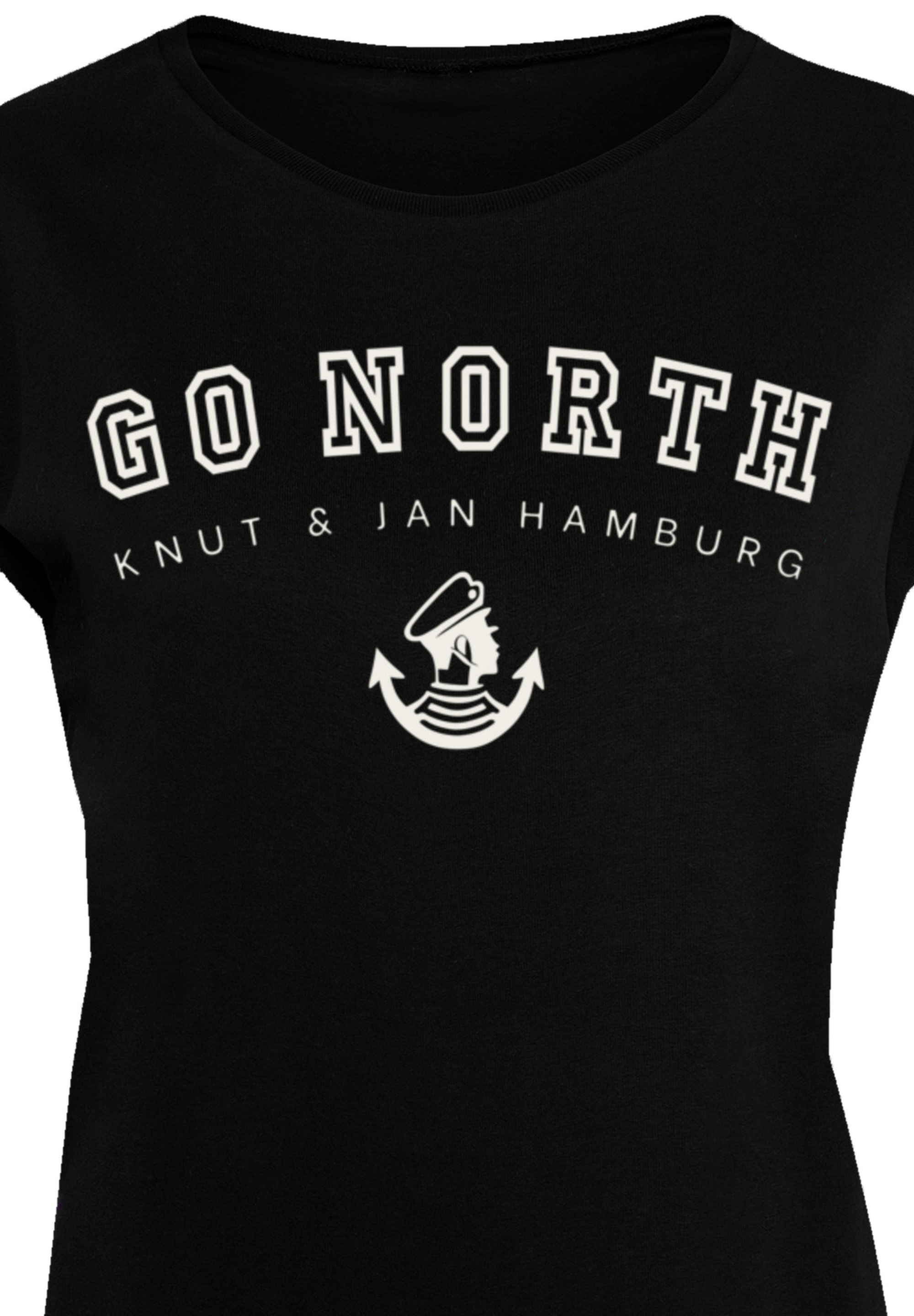 F4NT4STIC T-Shirt »PLUS SIZE Go North«, Print