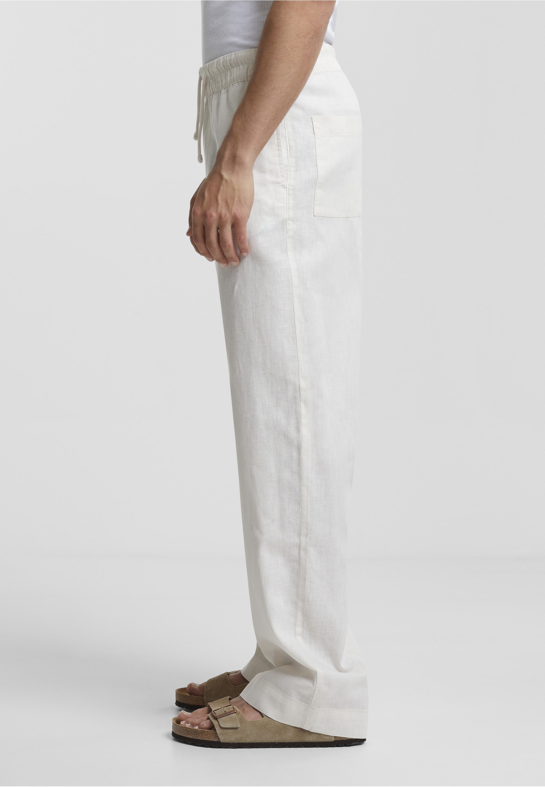 URBAN CLASSICS Stoffhose »Urban Classics Herren Loose Cotton Linen Pants«