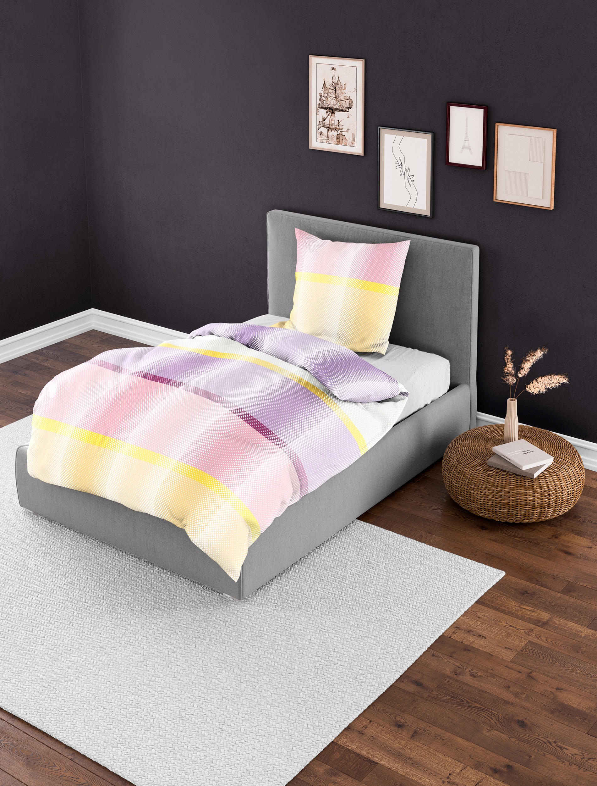 BIERBAUM Bettwäsche "2345BW4121" 2 Stk. Bettwäsche, 100 % Baumwolle, pflege günstig online kaufen