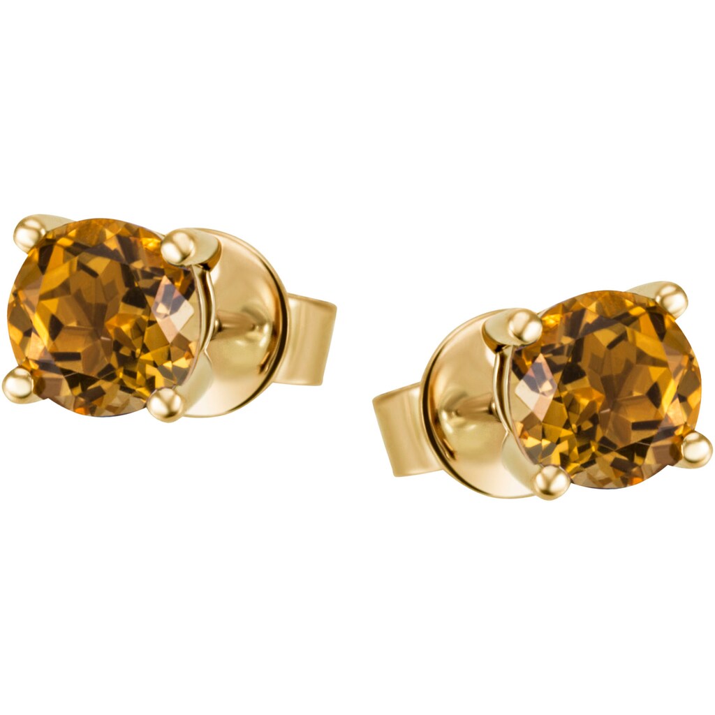 Firetti Paar Ohrstecker »Schmuck Geschenk Gold 375 Gold 585 Ohrschmuck Ohrringe Solitär«, mit unterschiedlichen Edelsteinen