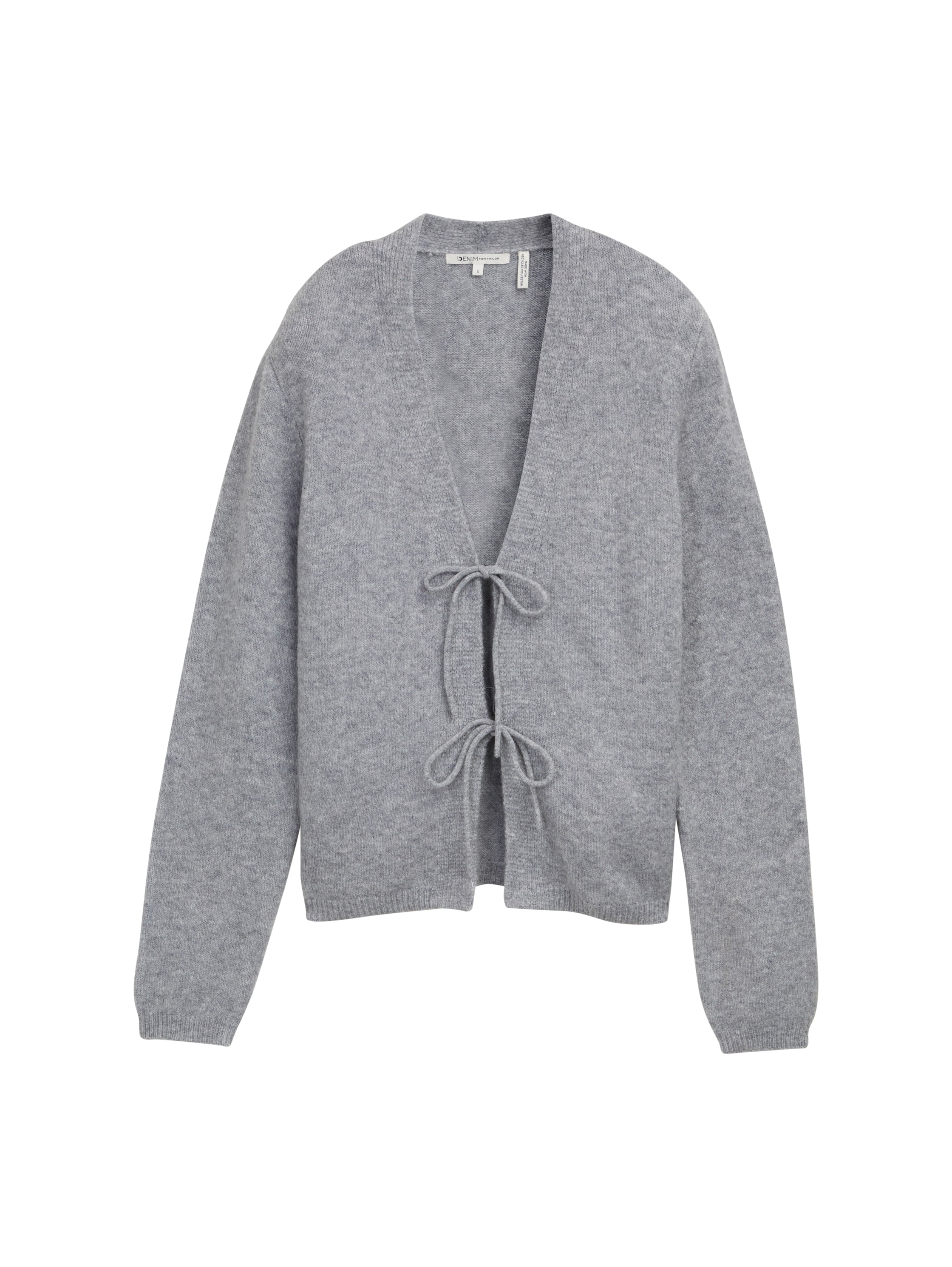 TOM TAILOR Denim Cardigan, mit Schleifen