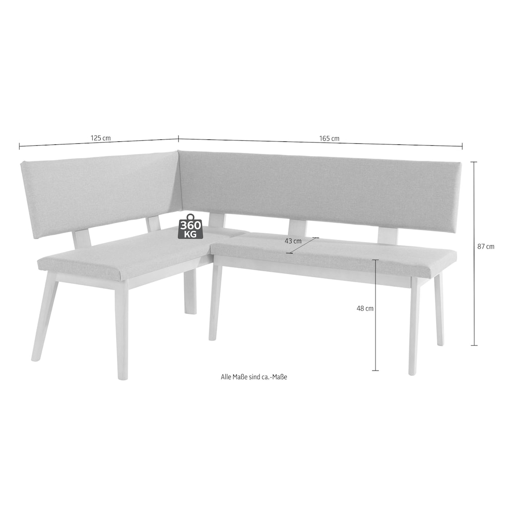 Home affaire Eckbankgruppe »Zelle«, (Set, 4 tlg.)