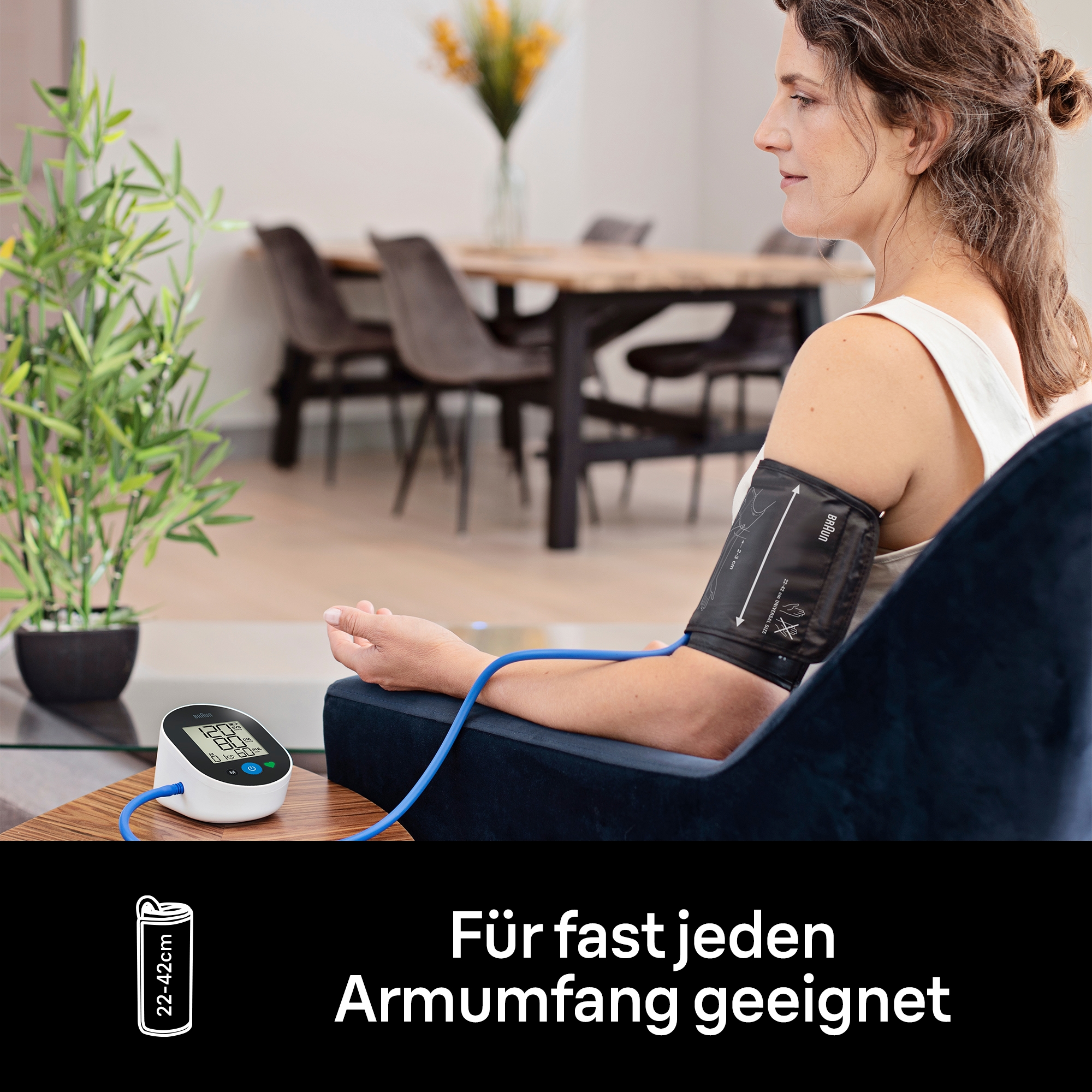 Braun Oberarm-Blutdruckmessgerät »ExactFit™ 2 BUA4050EU«, 30 Speicherplätze, farbcodierte Anzeige, Arrythmieerkennnung