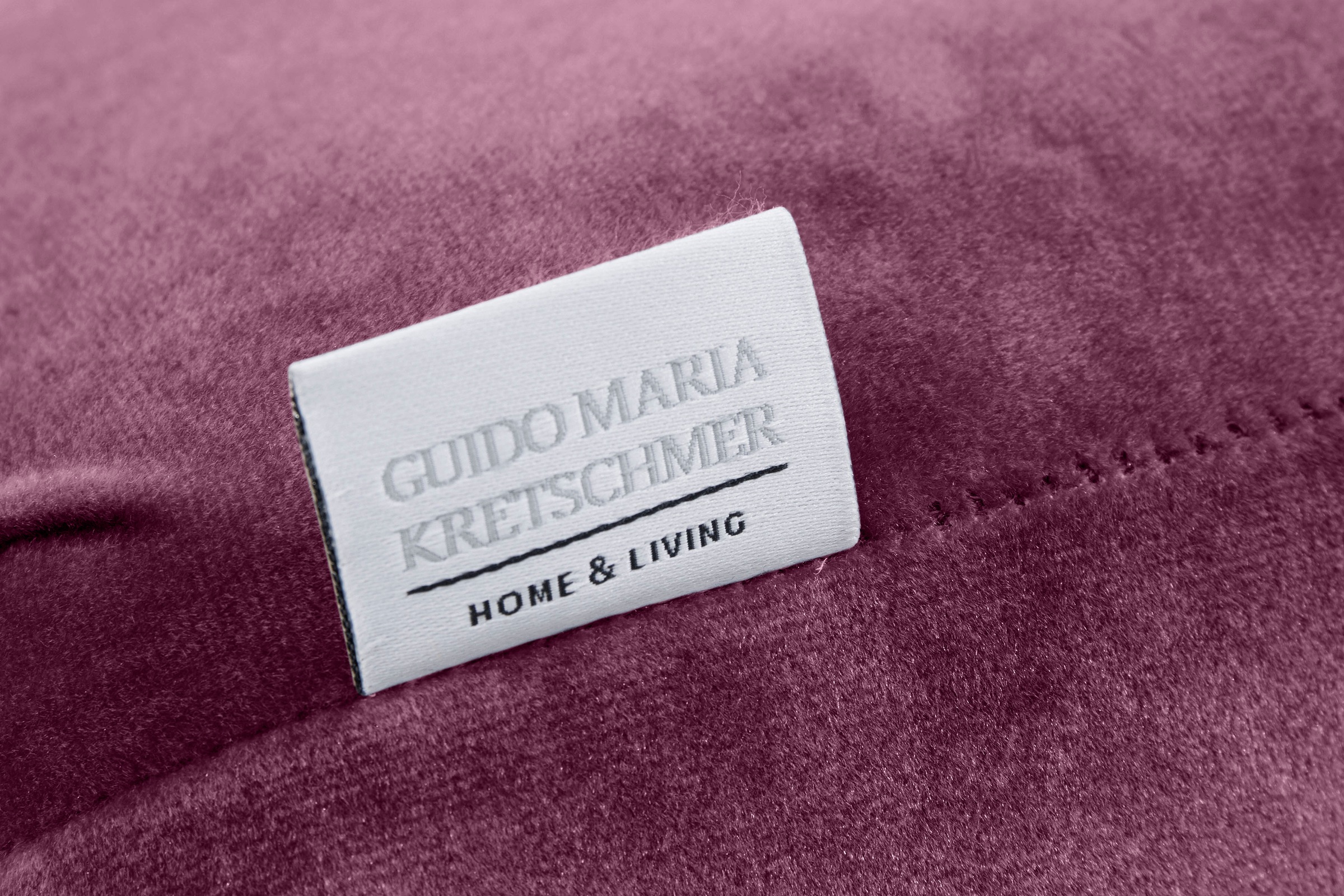 Guido Maria Kretschmer Home&Living Polsterhocker »Kalina«, mit klassischer Chesterfield-Knopfheftung, passend zur Serie "Kalina"