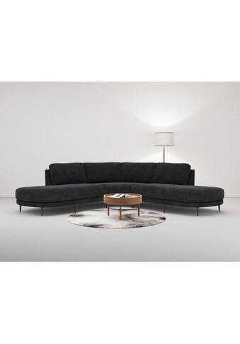 Ecksofa »Sersan, 273cm, L-Form, gleichschenklig, Chenille,«, tiefe Sitzfläche,...