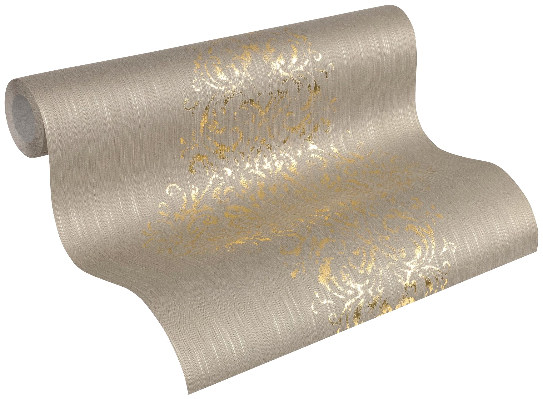 Architects Paper Textiltapete »Luxury wallpaper«, Barock-ornamental-gemustert, Textil Tapete Barock Metallic Effekt Tapeten Wohnzimmer Schlafzimmer