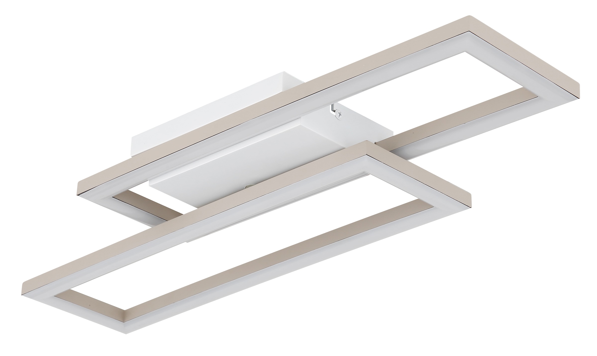 GLOBO LIGHTING Deckenleuchte »WILTON« LED-Modul 1 Stk. Deckenleuchte Weiß/Sand, dimmbar, beweglich, LED 16W, 3 CCT