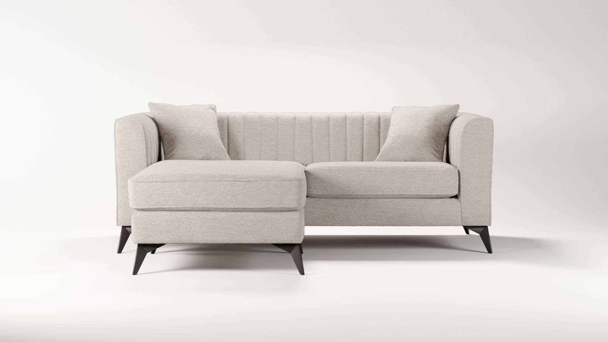 Places of Style Ecksofa "MATTHEW L-Form ideal für kleine Räume, Maße B/T/H: günstig online kaufen