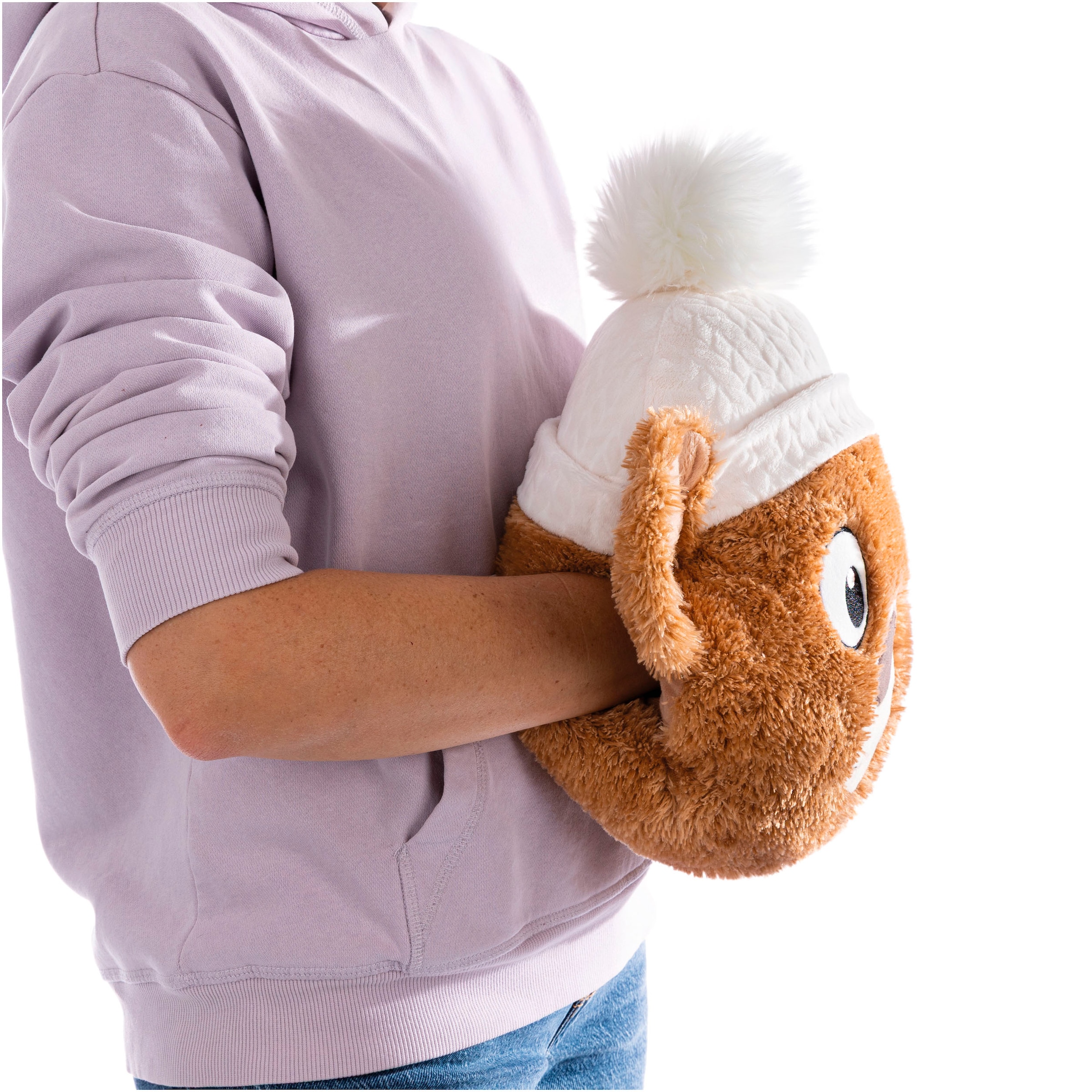 Nici Kuscheltier »Winter, Muff Bär Capiccino 32x34cm«