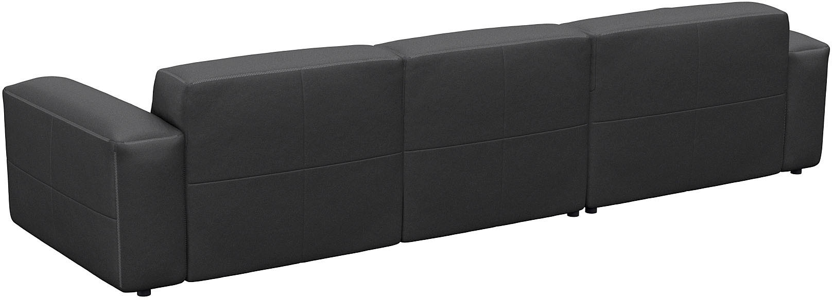 FLEXLUX Ecksofa »Lucera bequem und komfortabel durch hochwertigen Sitzaufbau, L-Form«, modern & anschmiegsam, Kaltschaum, Stahl-Wellenunterfederung