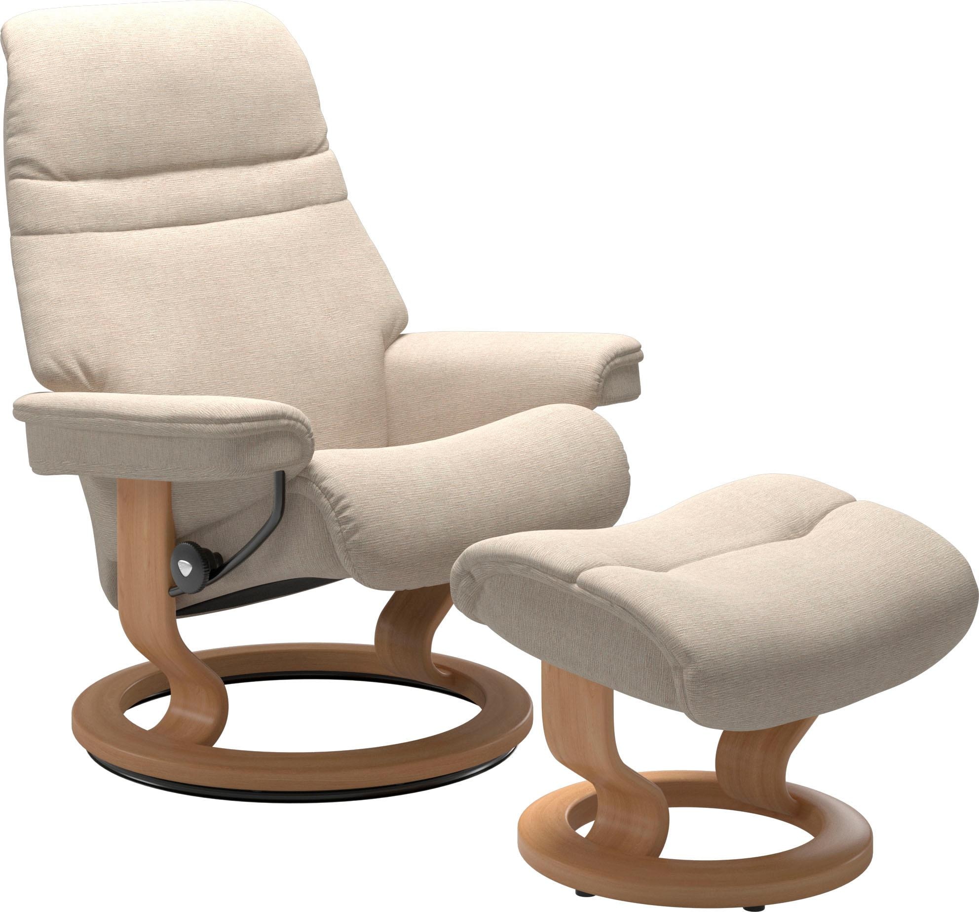 Stressless Fußhocker "Sunrise", mit Classic Base, Gestell Eiche