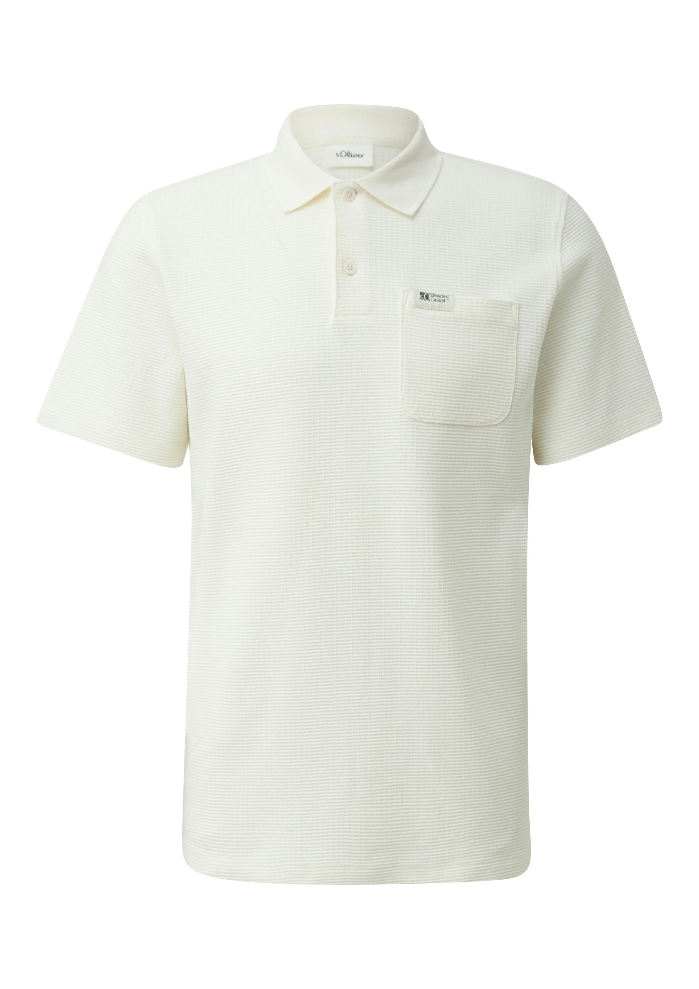 s.Oliver Poloshirt in Waffle-Optik