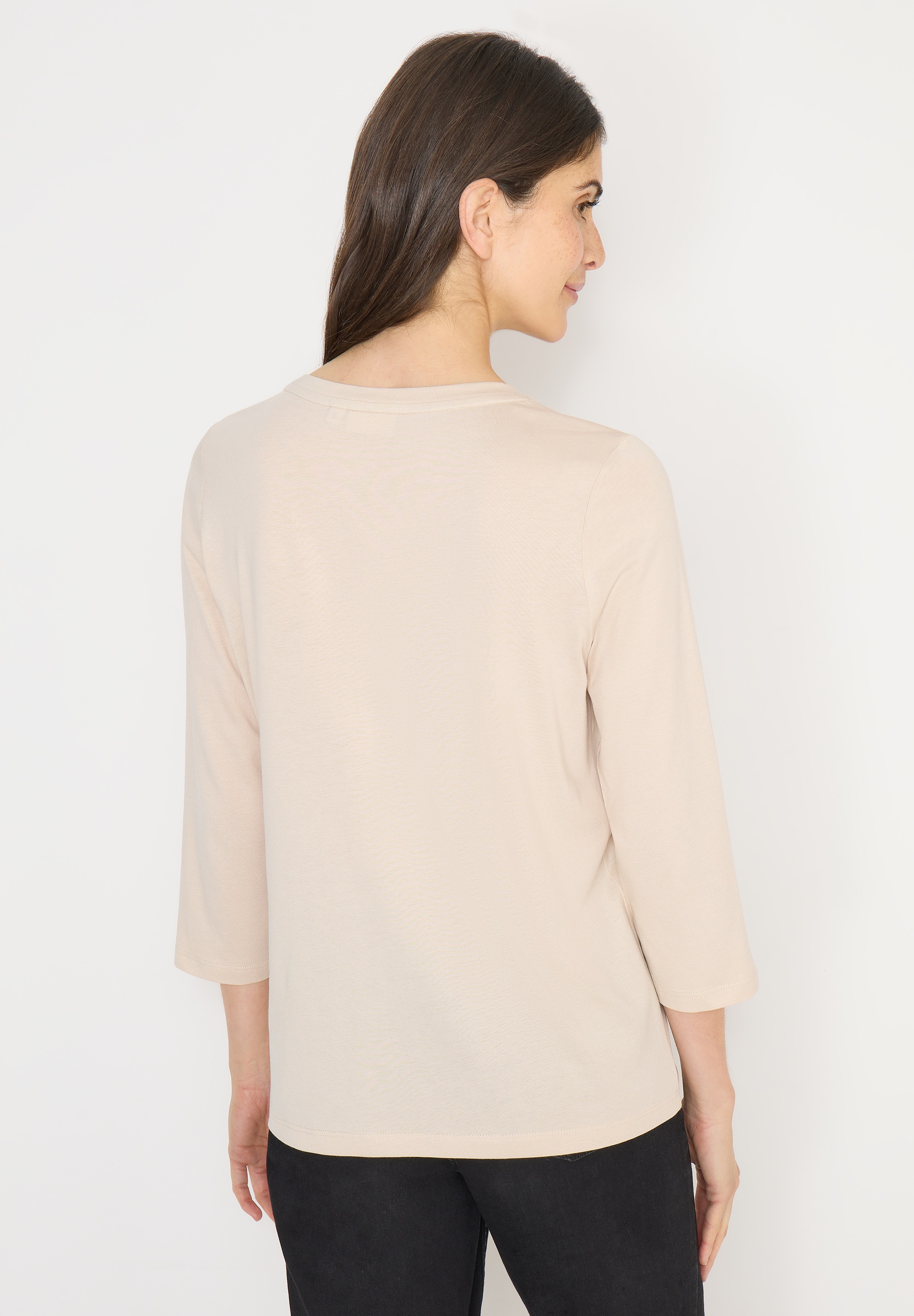 Cecil 3/4-Arm-Shirt mit U-Boot-Ausschnitt günstig online kaufen