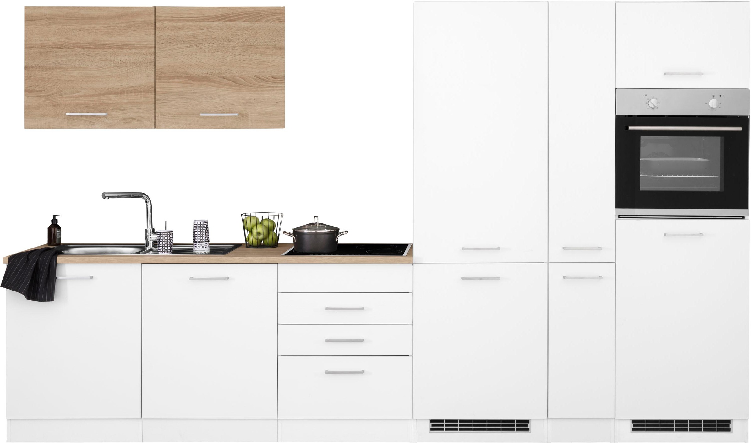 KOCHSTATION Küchenzeile "KS-Visby" ohne E-Geräte, 330 cm, für Kühl/Gefrierk günstig online kaufen
