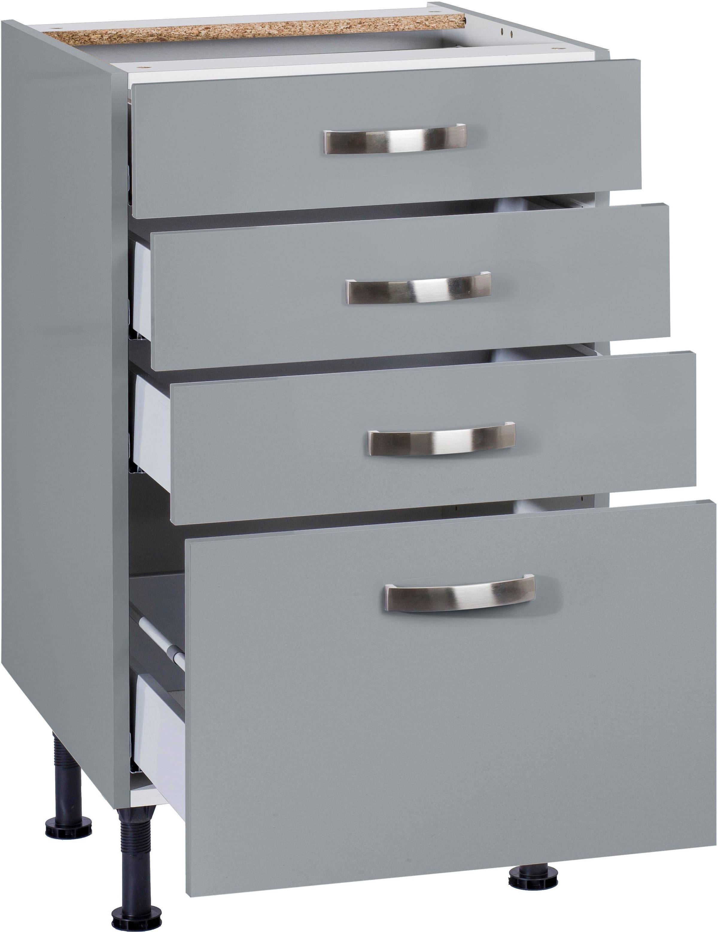 KOCHSTATION Unterschrank »KS-Cara«, Breite 50 cm, mit Vollauszügen und Soft-Close-Funktion