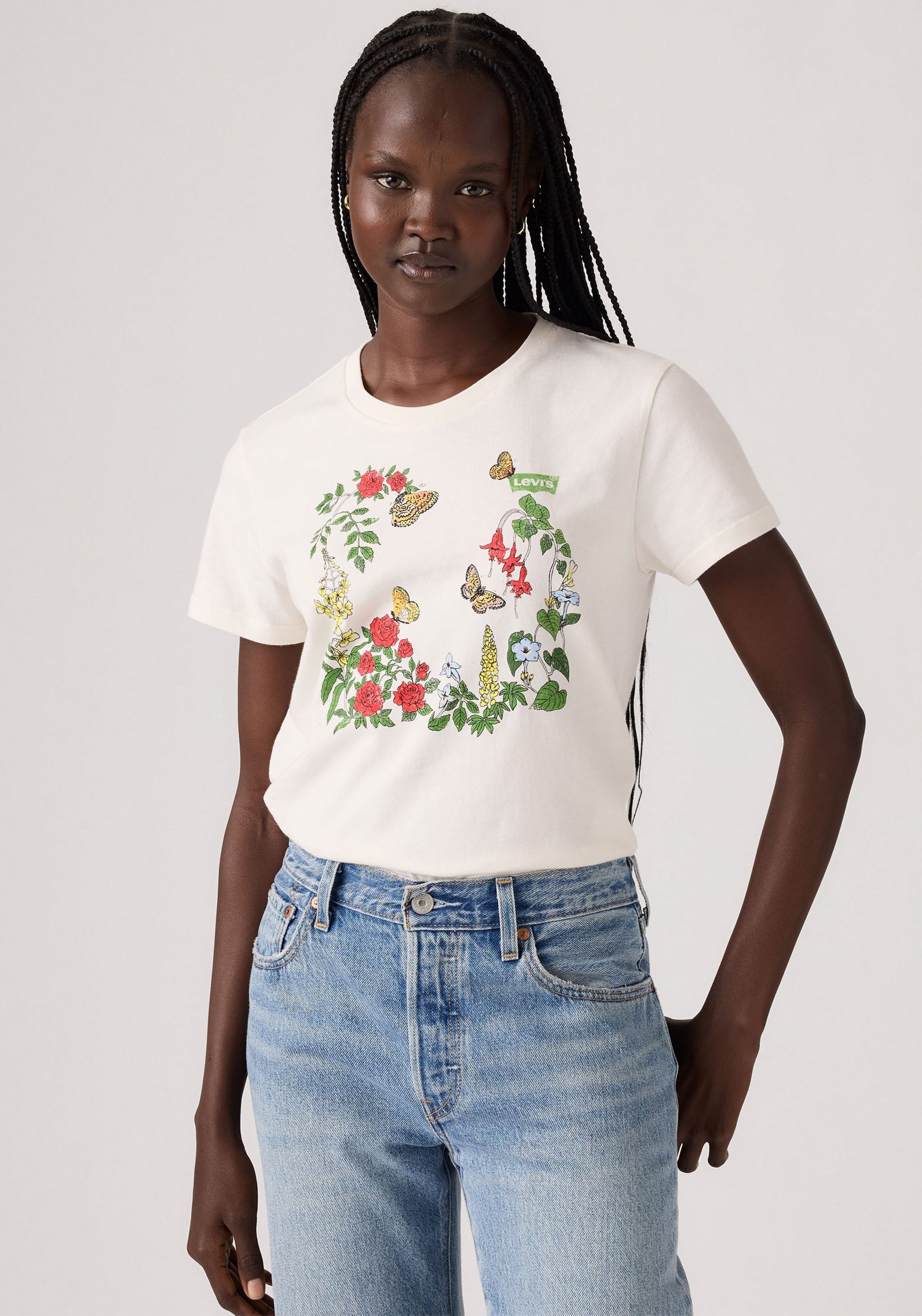 Levis T-Shirt "THE PERFECT TEE", mit Blumen Print günstig online kaufen