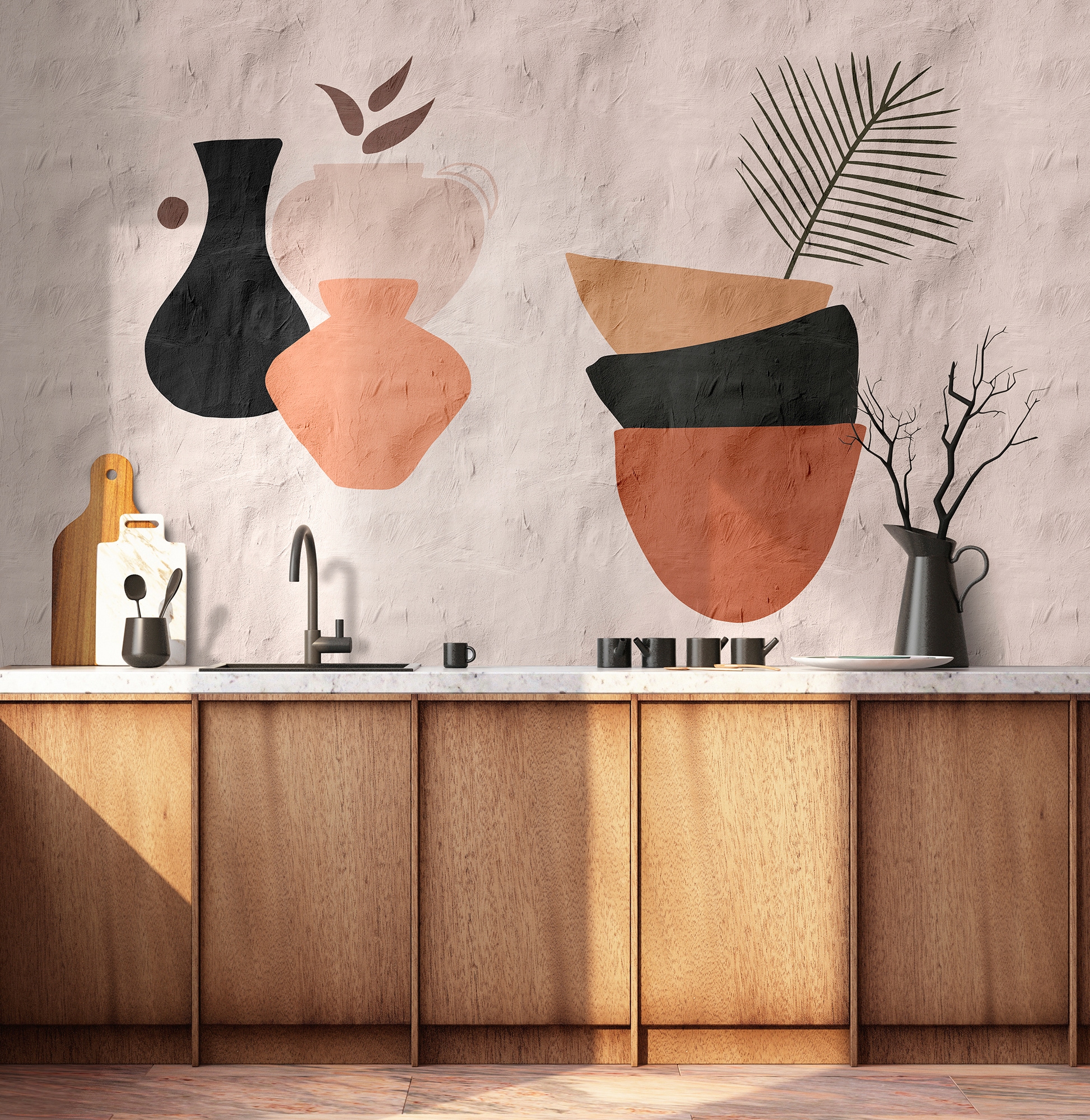 living walls Fototapete »Walls by Patel Santa Fe«, Fototapete Modern santa fe 4,00 m x 2,70 m 200 g Vlies Premium Tapete