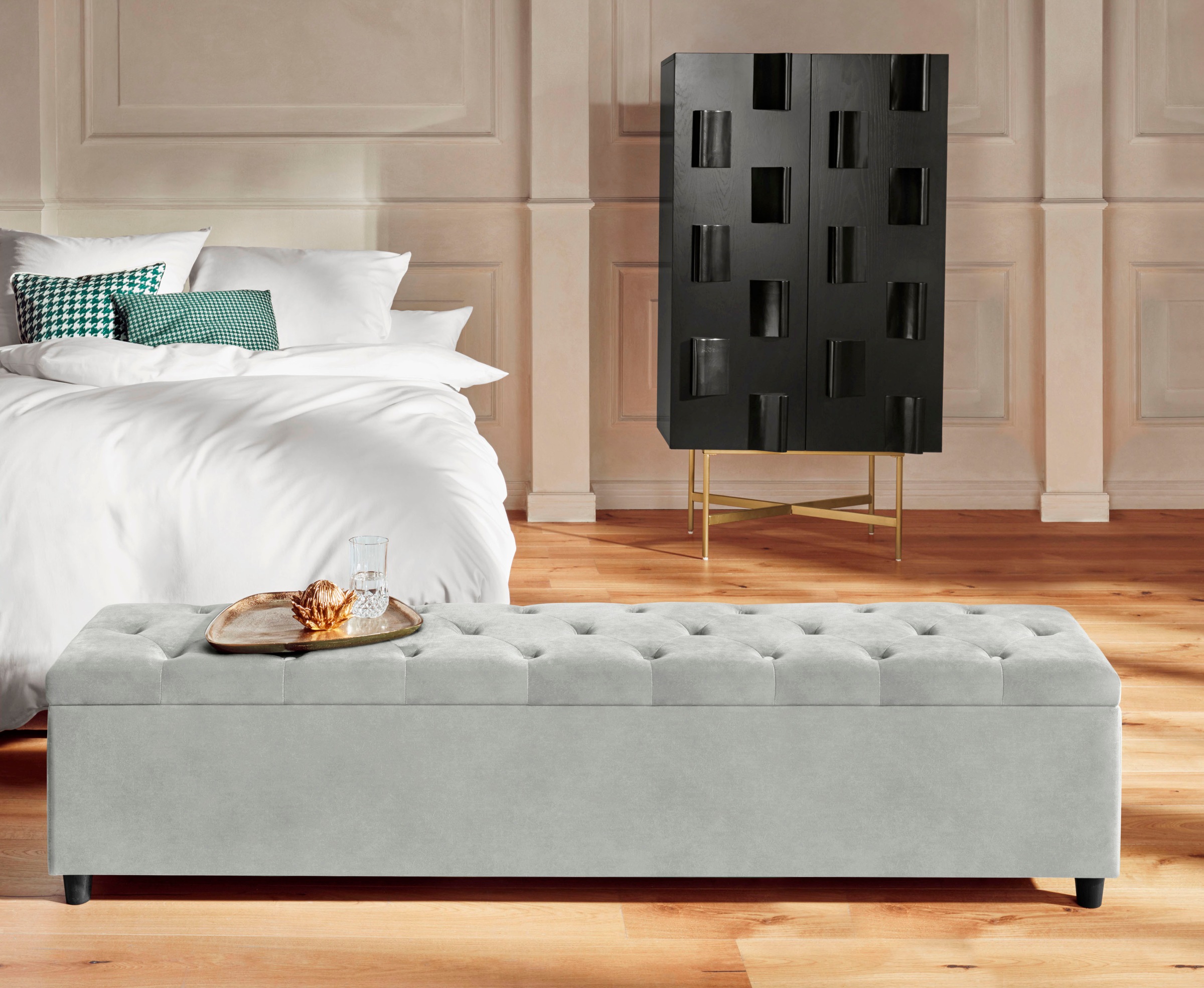 Guido Maria Kretschmer Home&Living Bettbank "Relaxy" gesteppt, mit Staufach günstig online kaufen