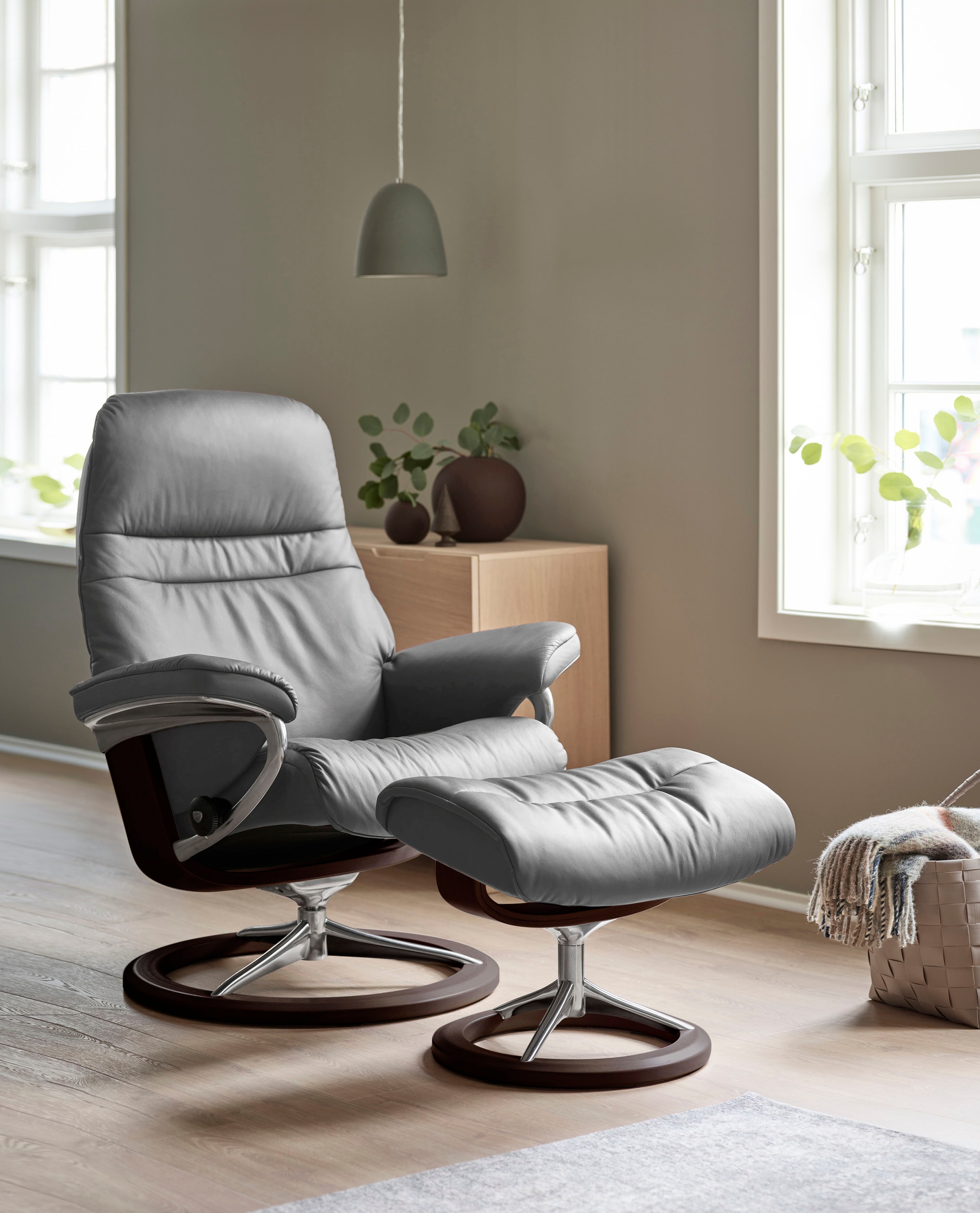 Stressless Relaxsessel "Sunrise", mit Signature Base, Größe S, Gestell Brau günstig online kaufen