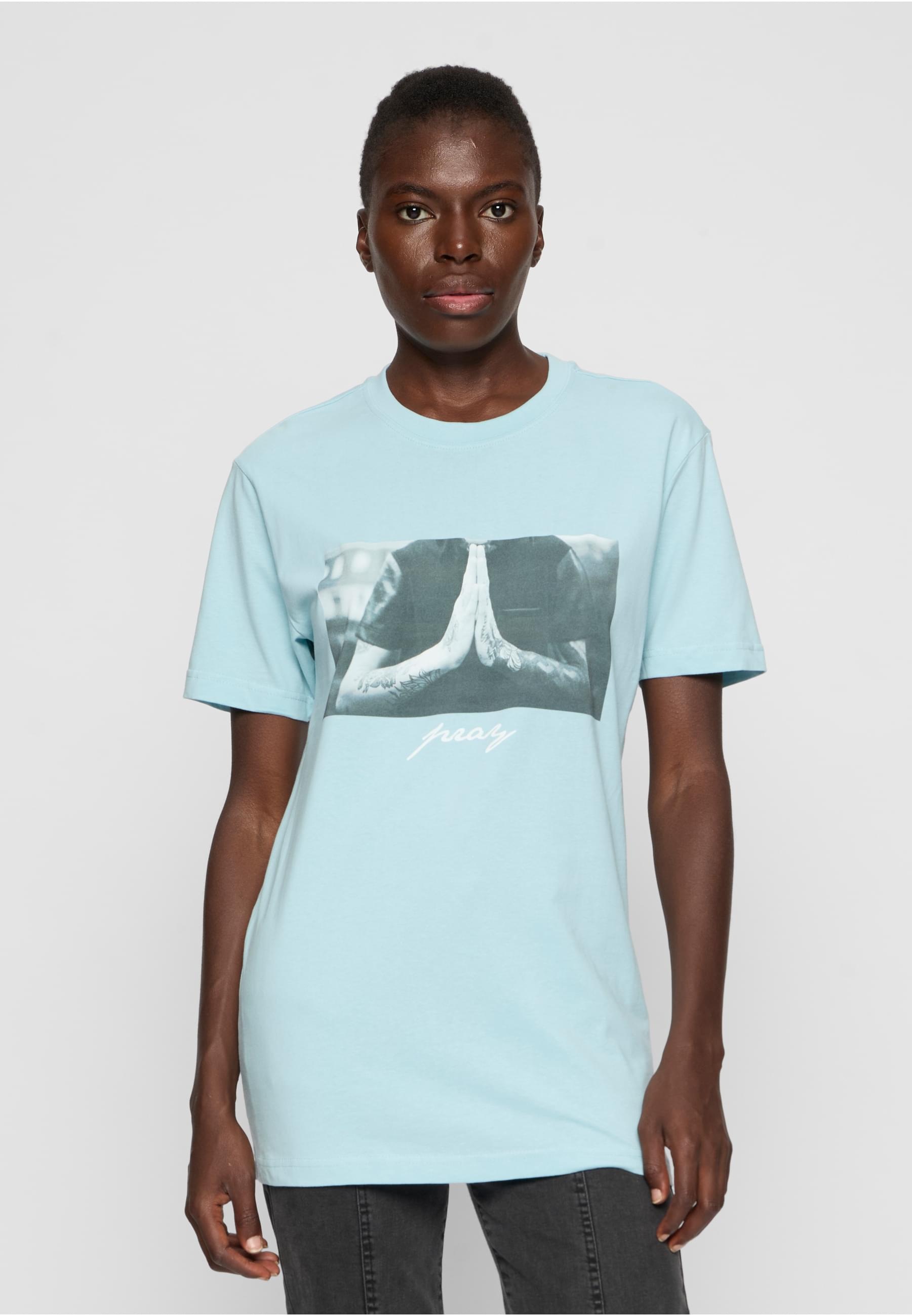 MisterTee Kurzarmshirt »MisterTee Damen Ladies Pray Tee«, (1 tlg.)