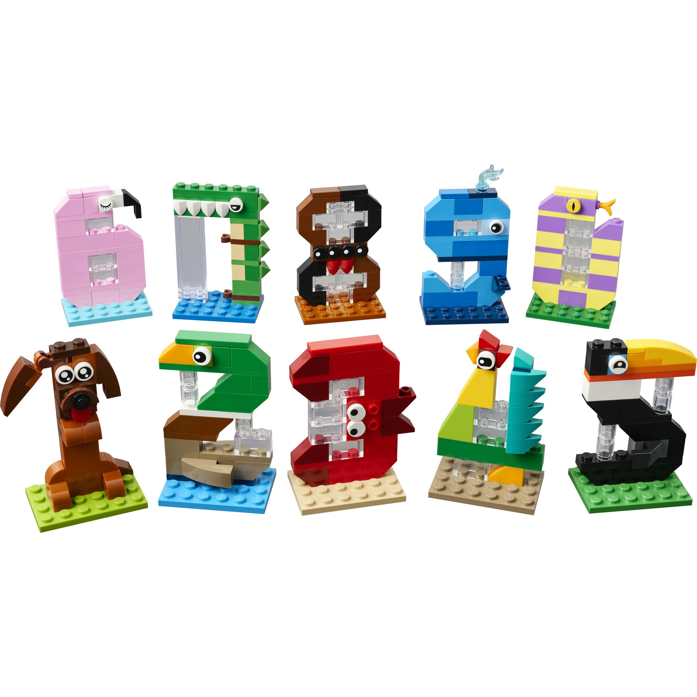 LEGO® Konstruktionsspielsteine »Geburtstagszahlen (40807), LEGO Iconic« Made in Europe