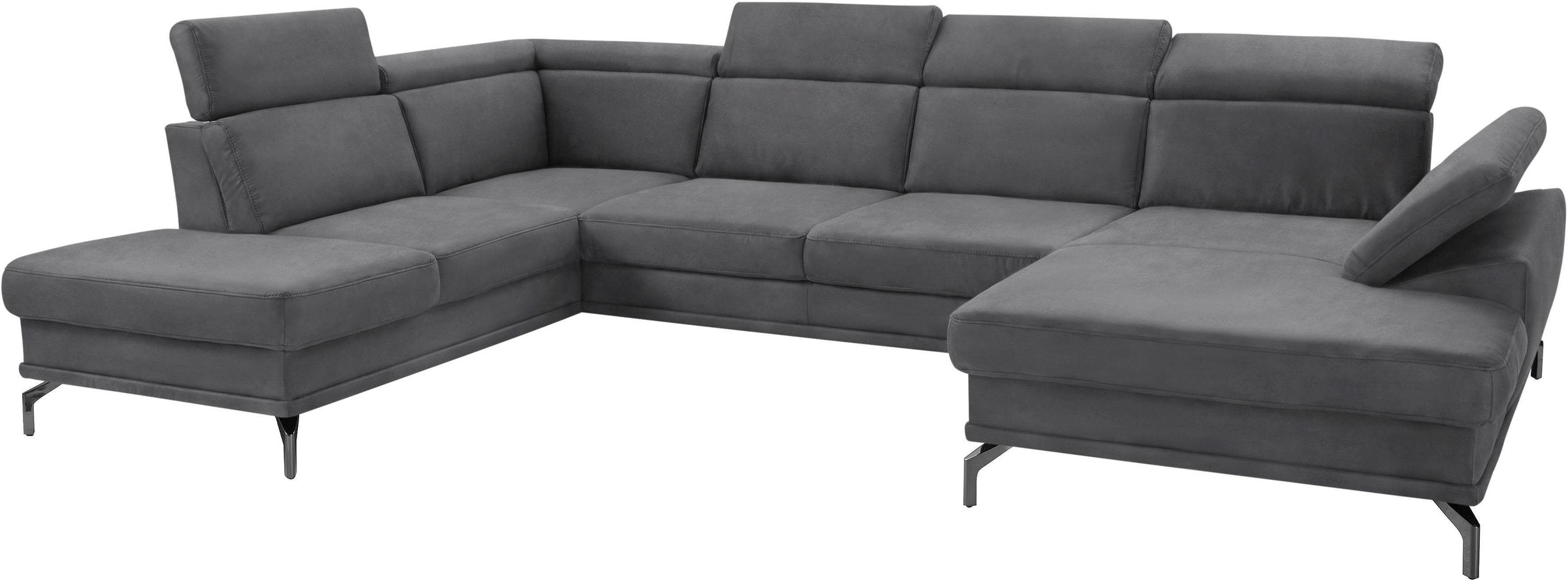 sit&more Wohnlandschaft »Scorpio U-Form«, inklusive Sitztiefenverstellung, mit Kopf- und Armteilverstellung