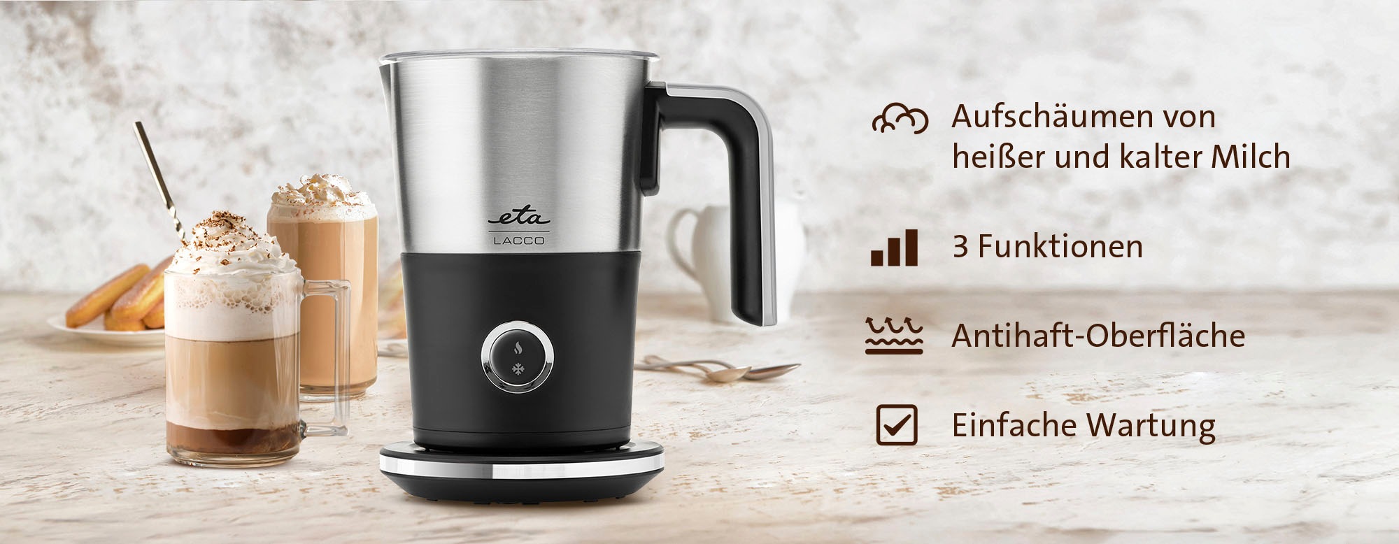 eta Milchaufschäumer "Lacco ETA518990000" 550 W günstig online kaufen