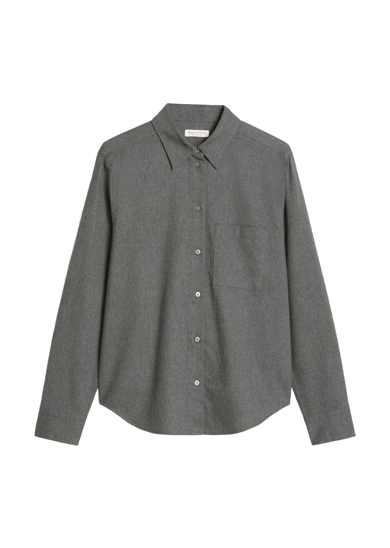 Marc O'Polo Langarmbluse »aus gebrushter Baumwolle«